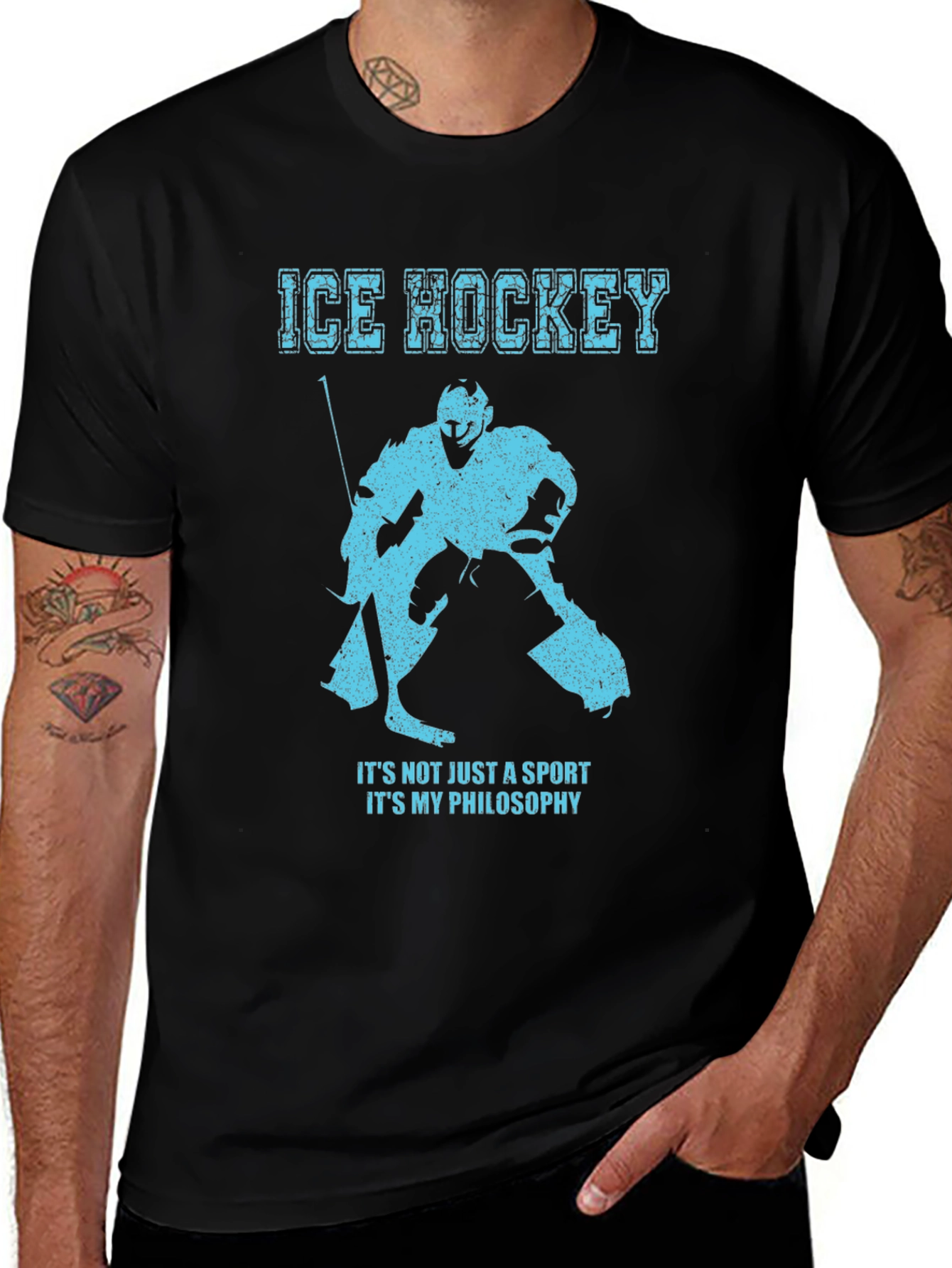 Ice Hockey Philosophy Graphic T-Shirt