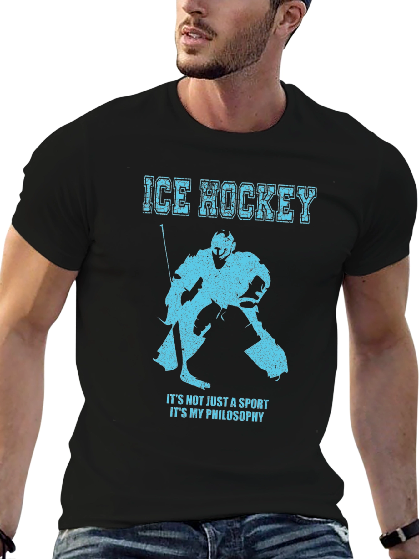 Ice Hockey Philosophy Graphic T-Shirt