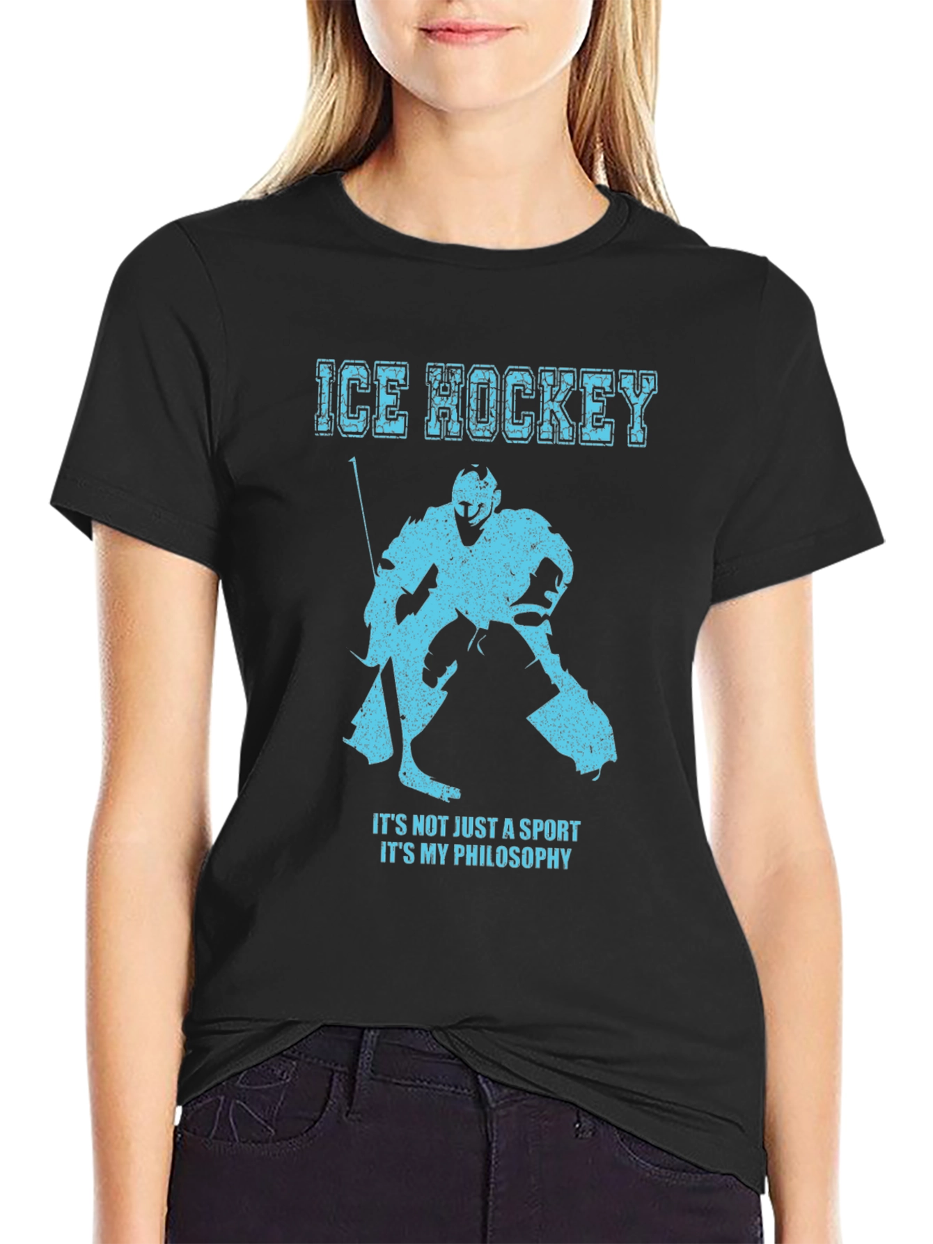 Ice Hockey Philosophy Graphic T-Shirt