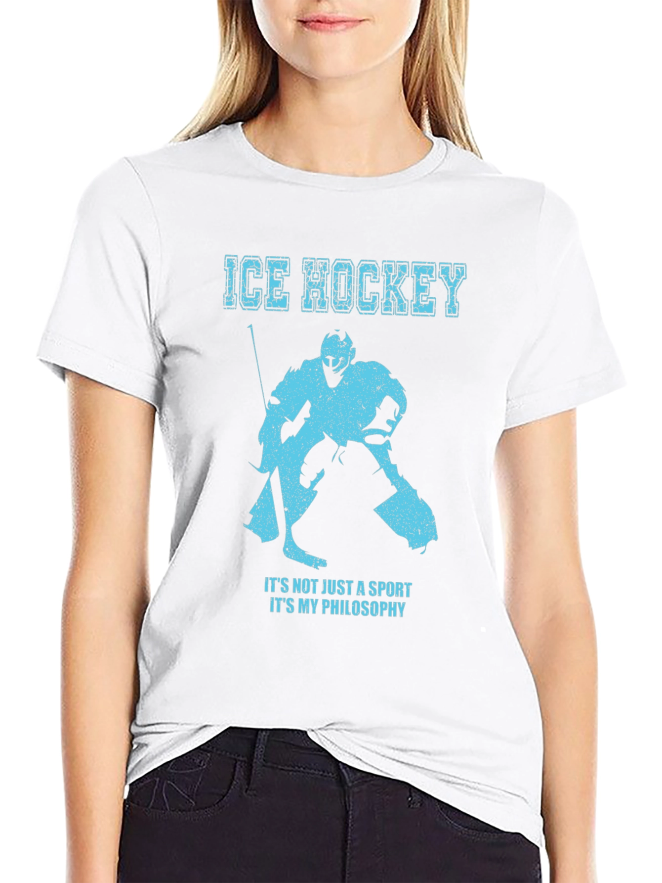 Ice Hockey Philosophy Graphic T-Shirt