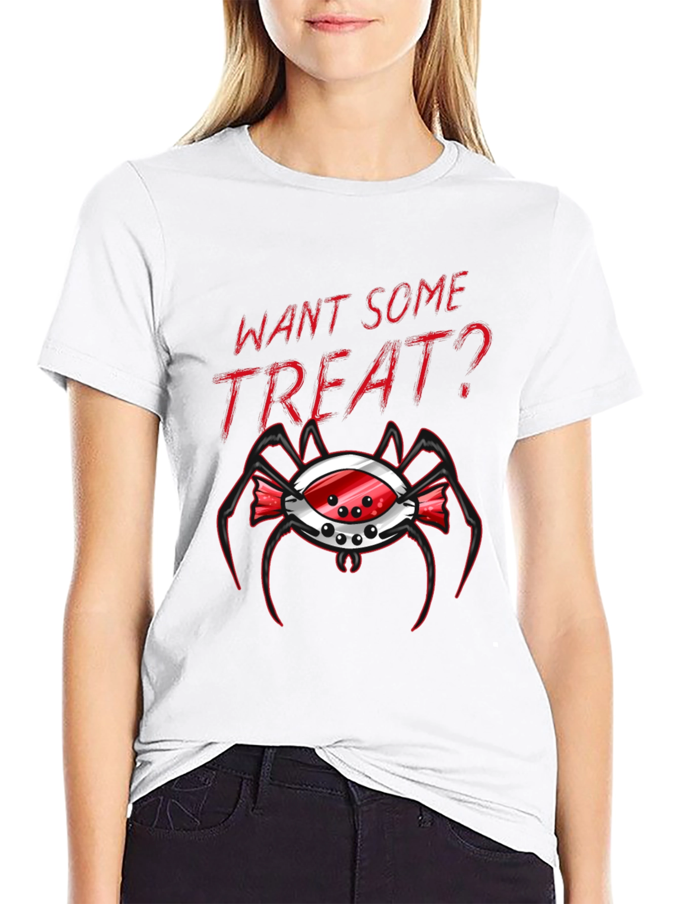 Want Some Treat? Spider Candy Halloween T-Shirt