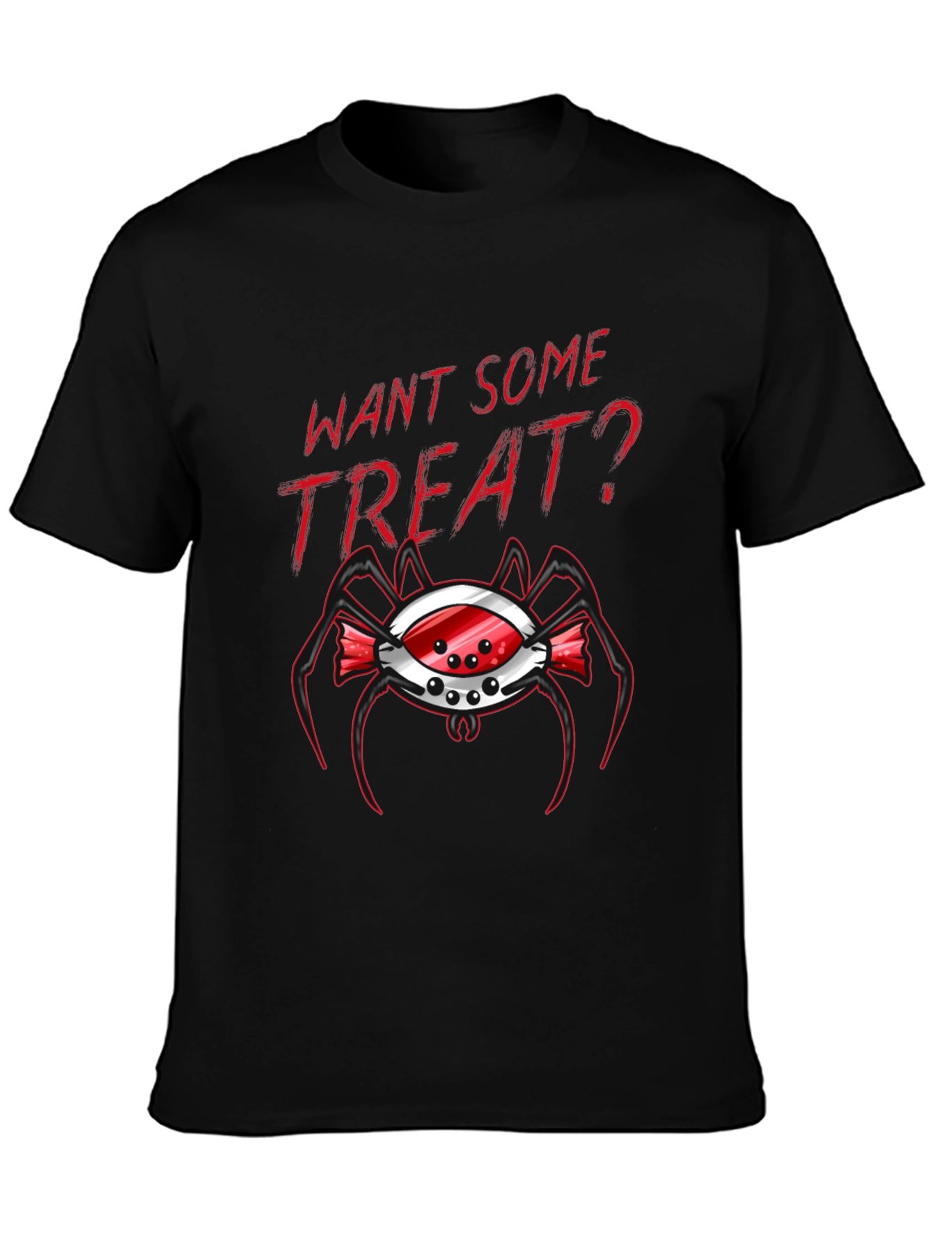 Want Some Treat? Spider Candy Halloween T-Shirt