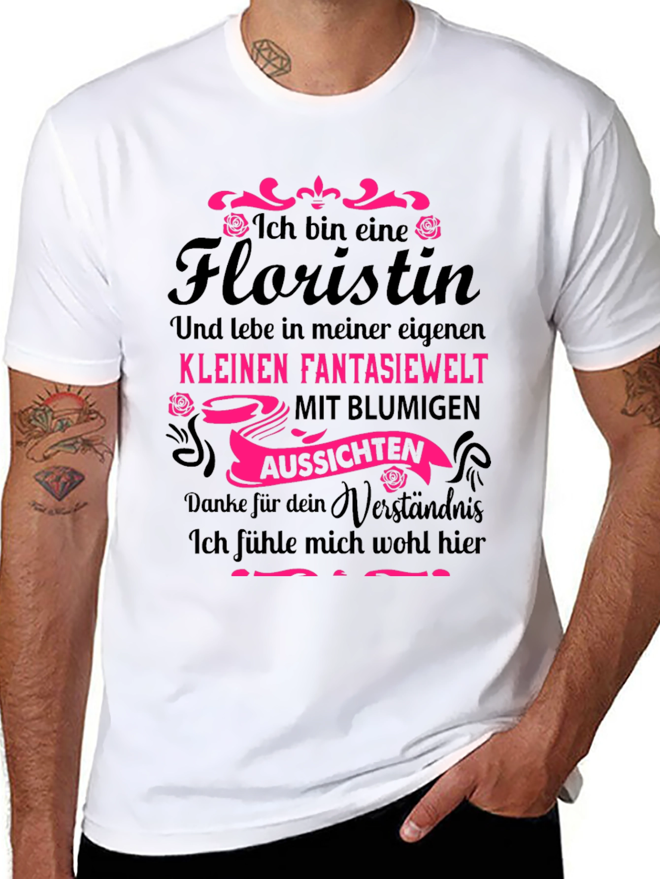 Florist T-Shirt - German Text Novelty Tee