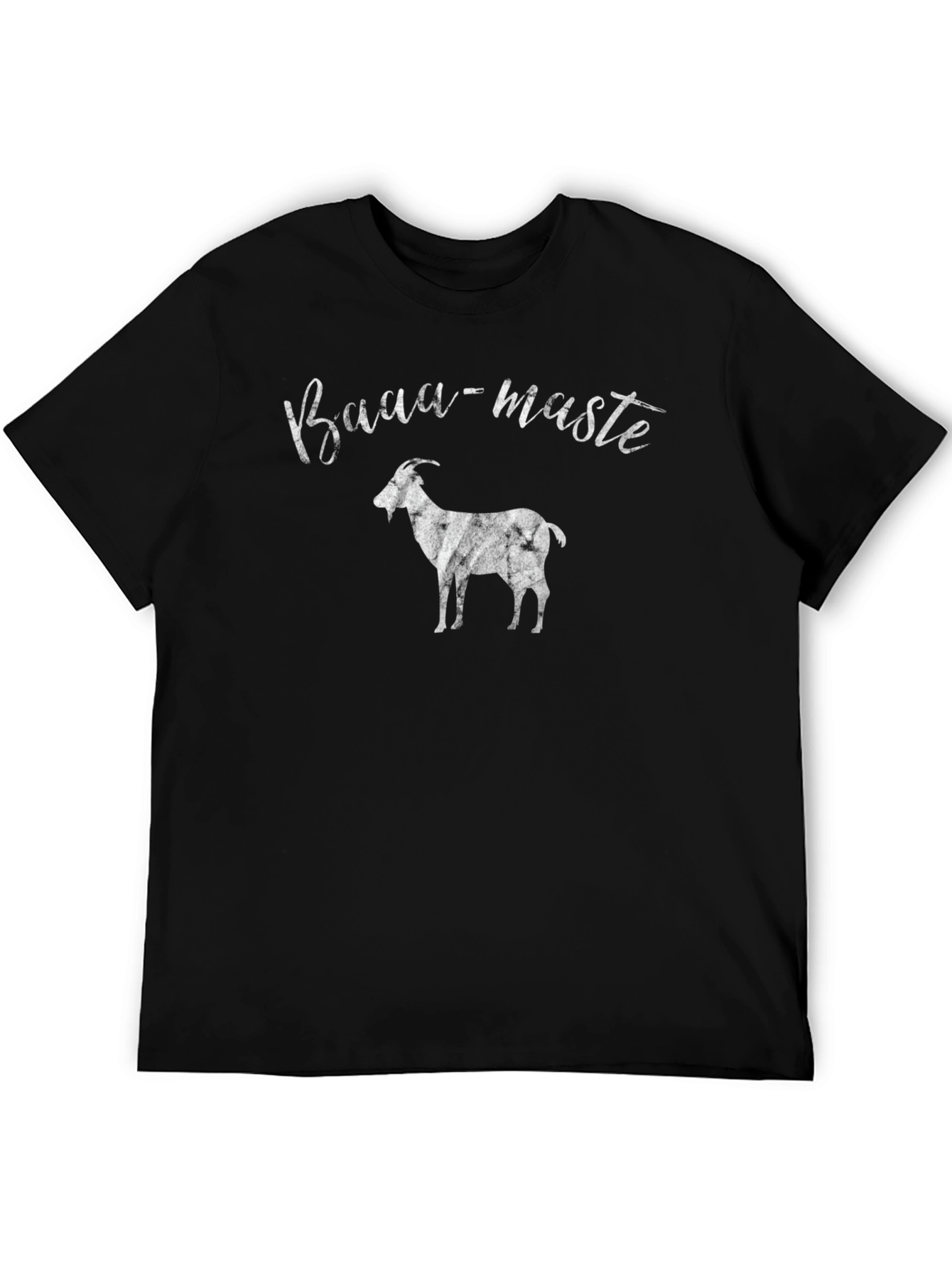 Baaa-Maste Goat Graphic Tee - Black Cotton T-Shirt