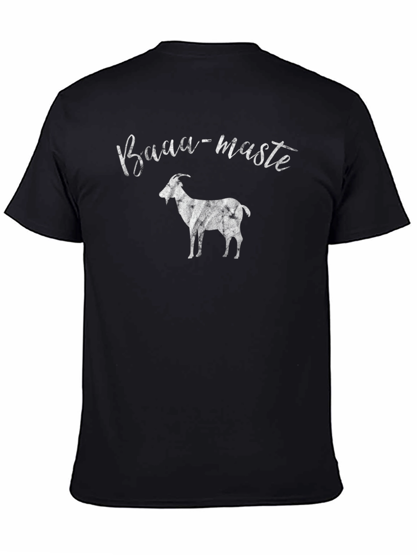 Baaa-Maste Goat Graphic Tee - Black Cotton T-Shirt