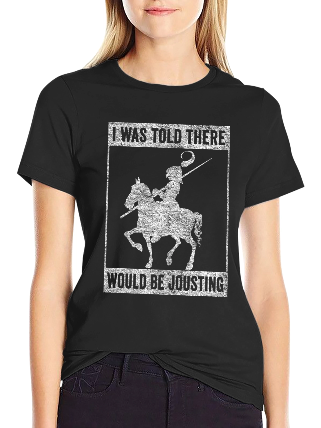Jousting Knight T-Shirt - Humorous Design