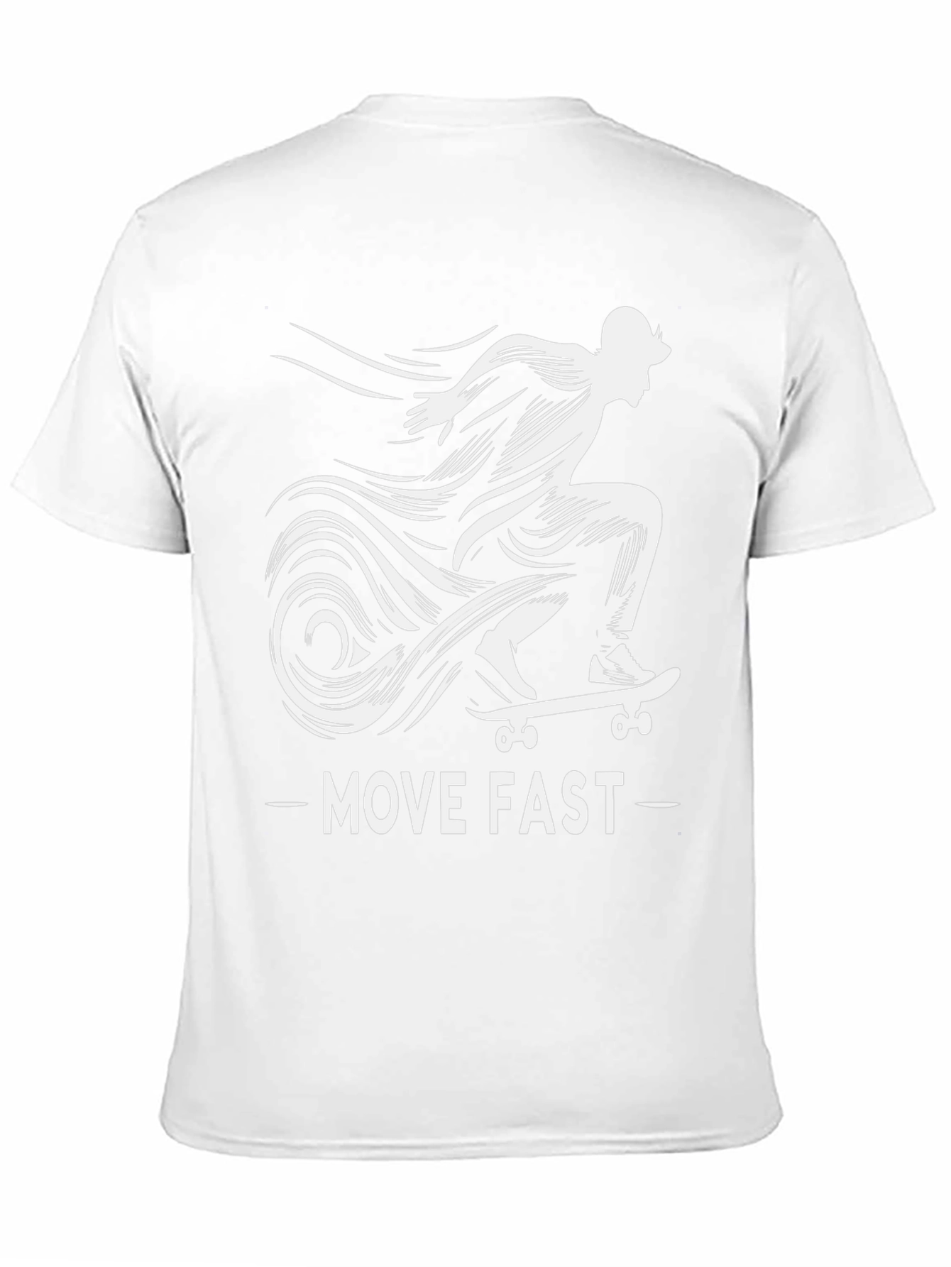 Move Fast Skateboard T-Shirt - Cool Graphic Tee