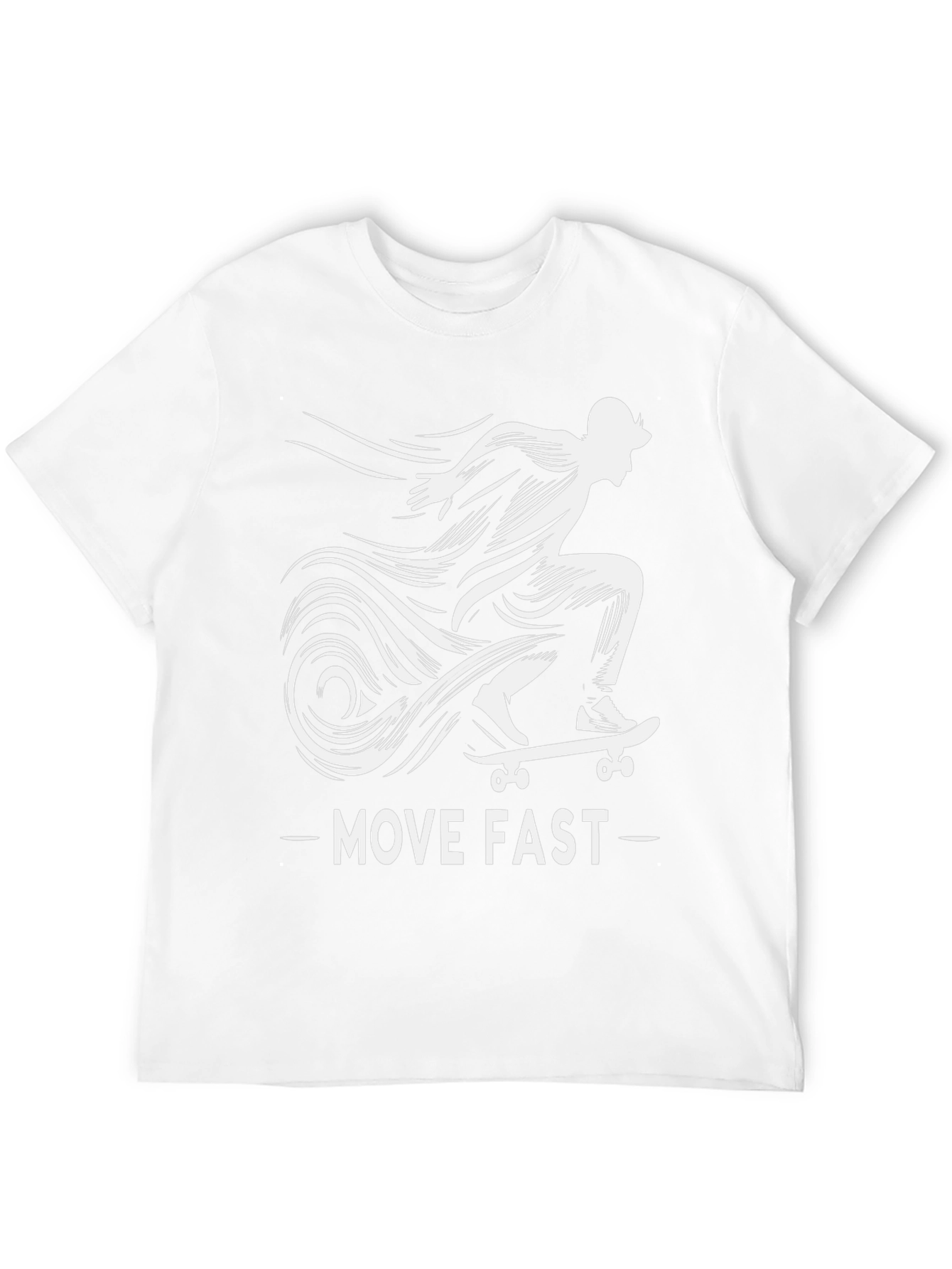Move Fast Skateboard T-Shirt - Cool Graphic Tee