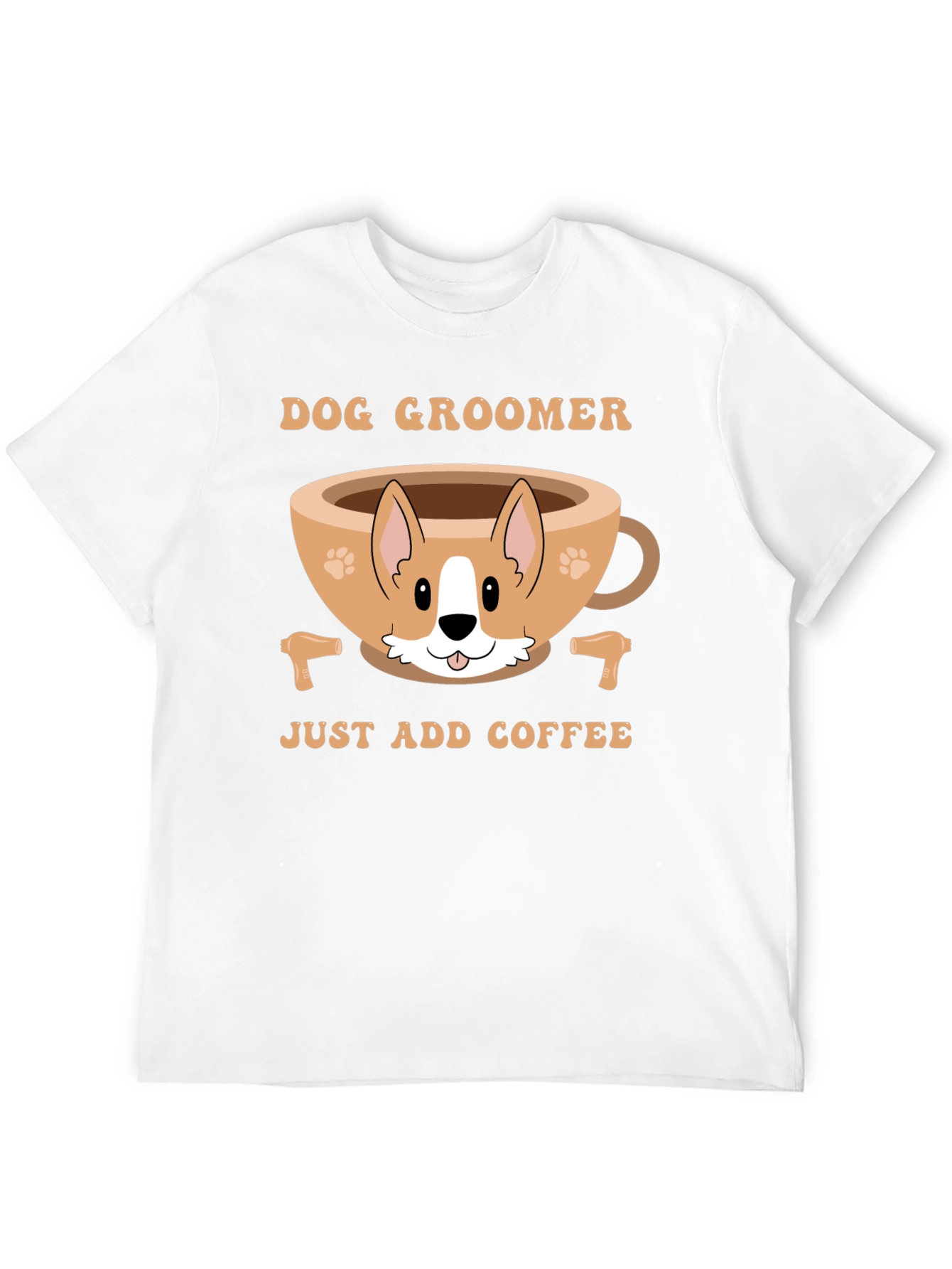Dog Groomer Coffee Lover T-Shirt