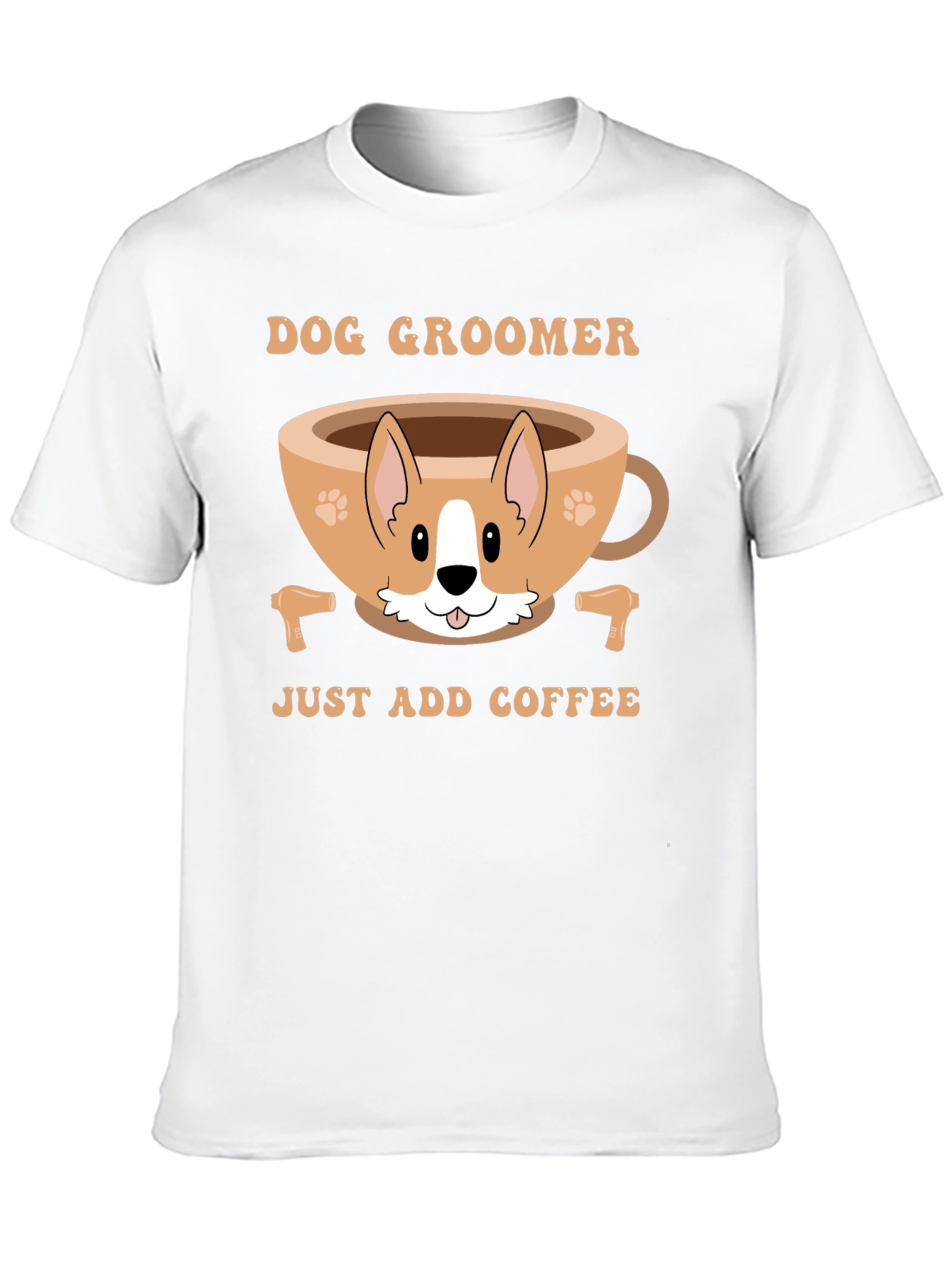 Dog Groomer Coffee Lover T-Shirt