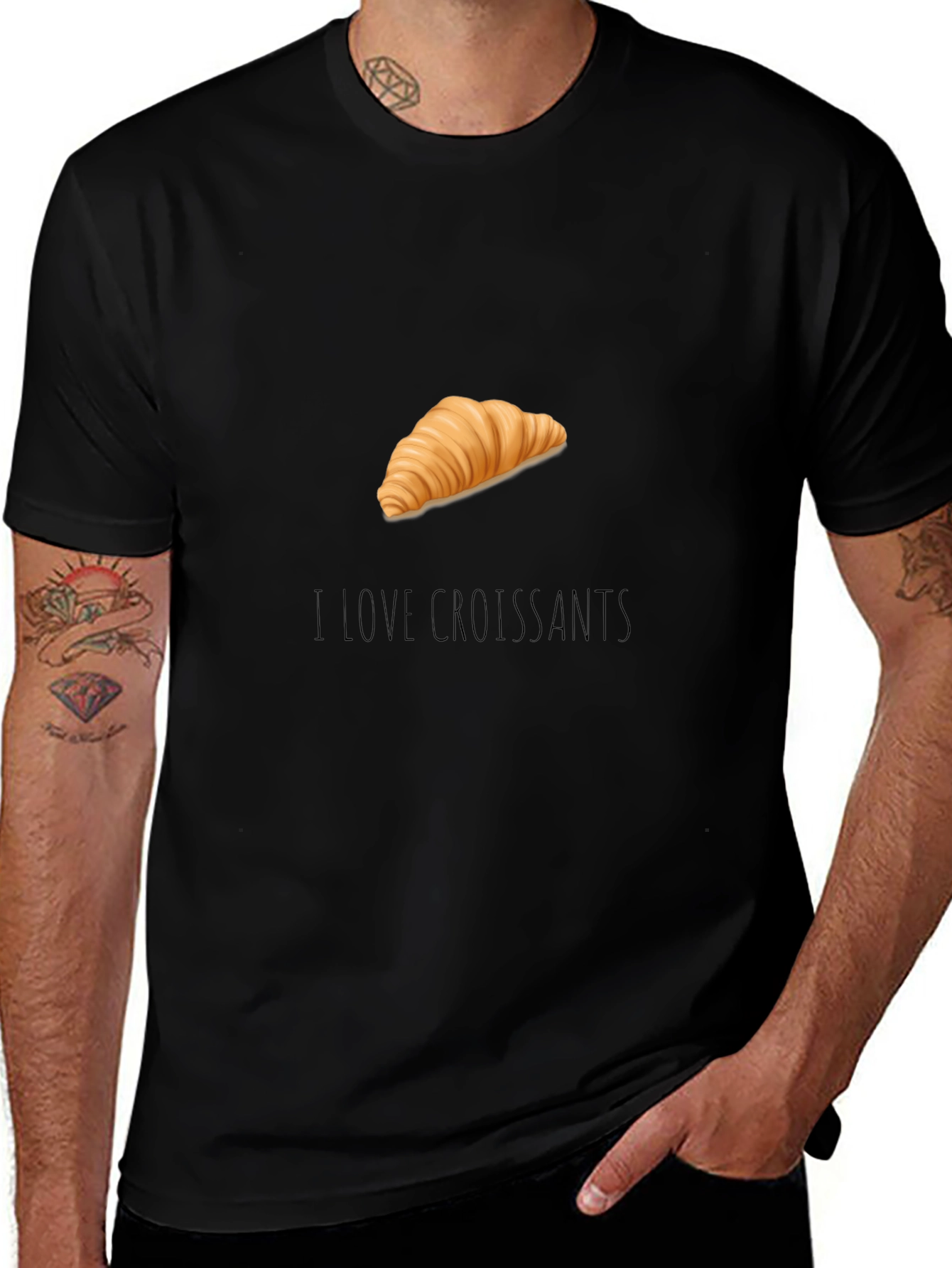 I Love Croissants Graphic T-Shirt