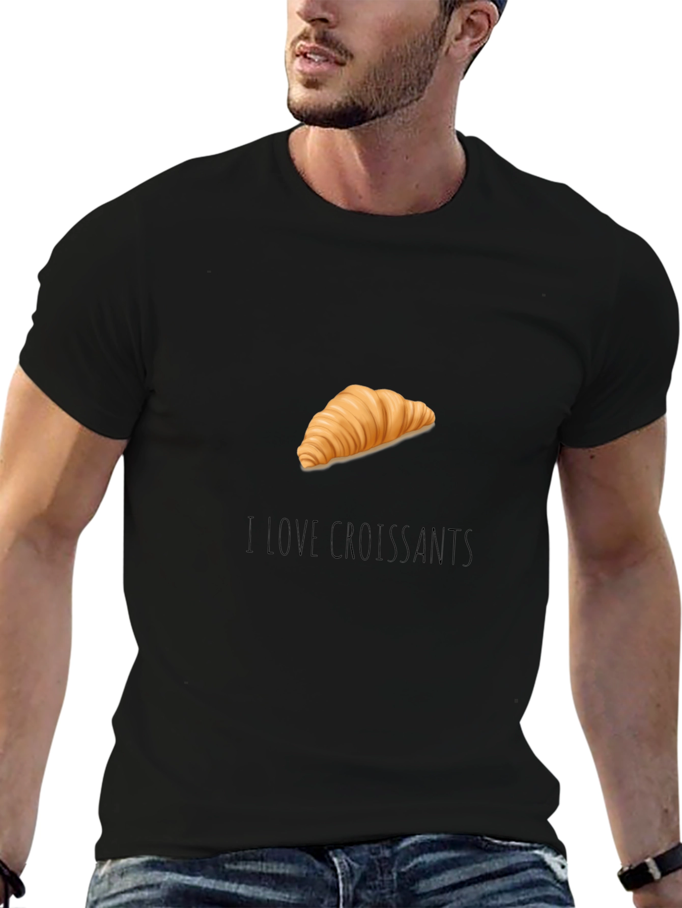 I Love Croissants Graphic T-Shirt