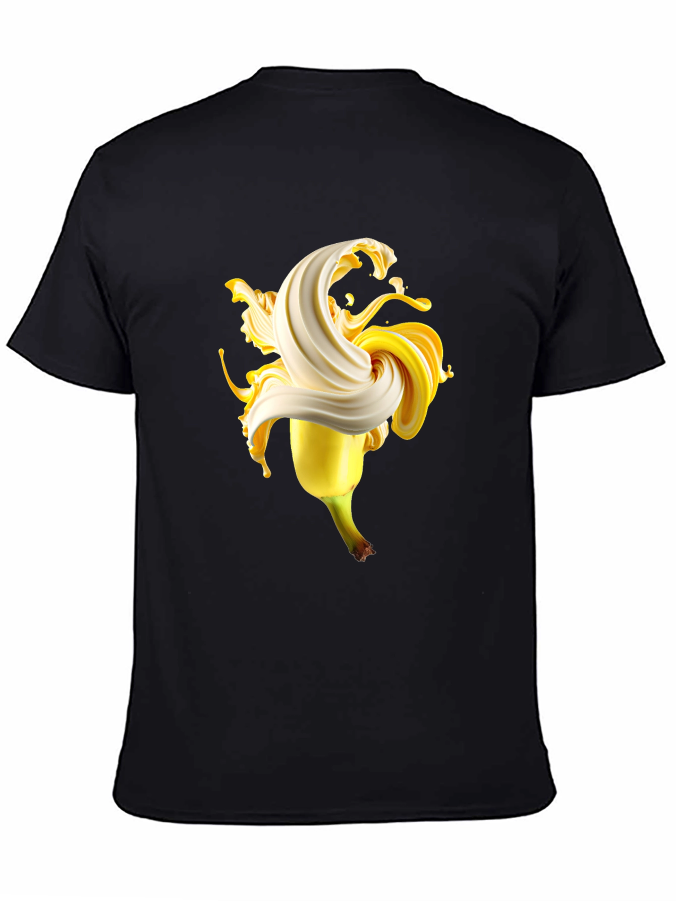 Banana Swirl Graphic Tee - Black