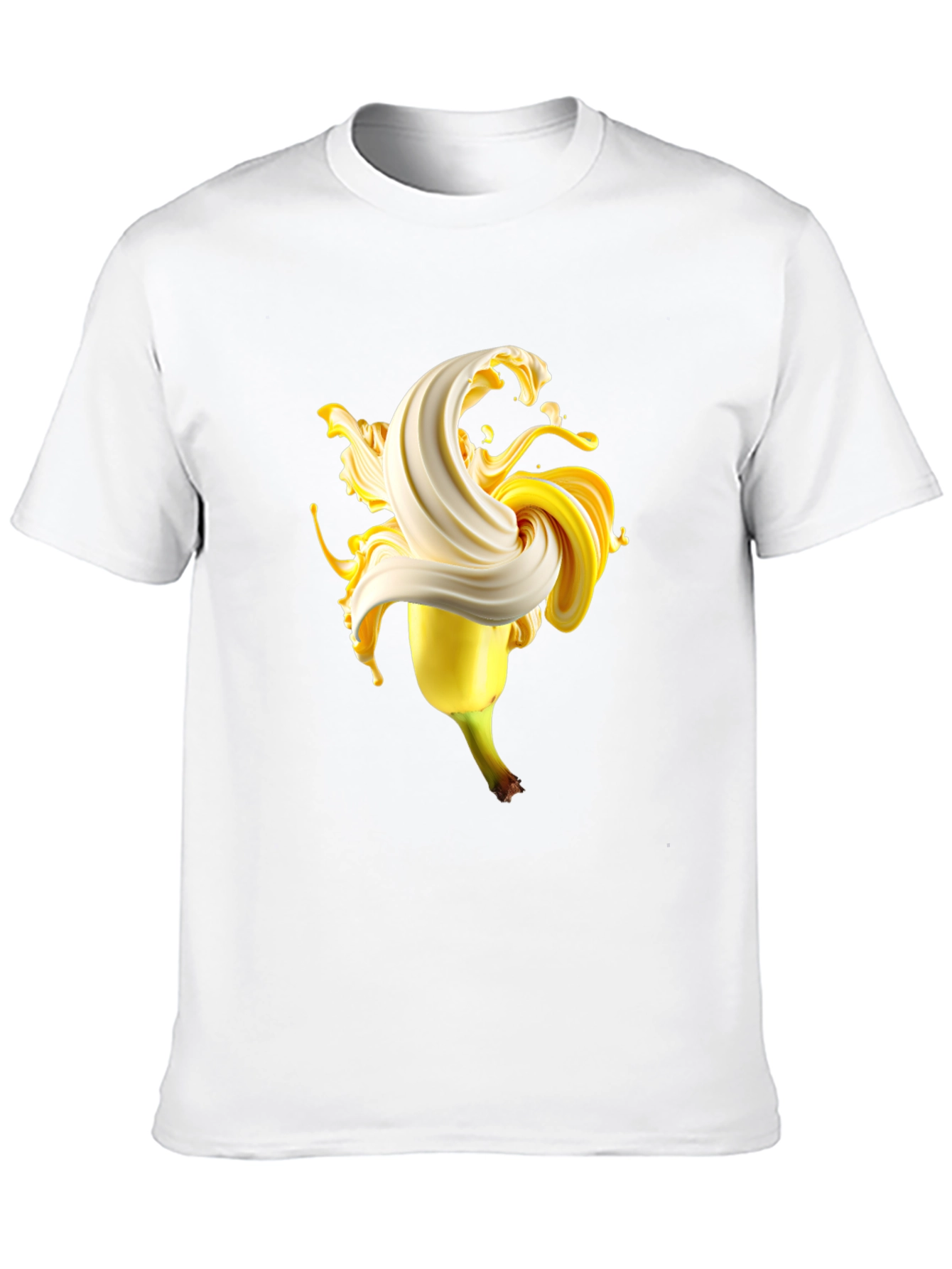Banana Swirl Graphic Tee - Black