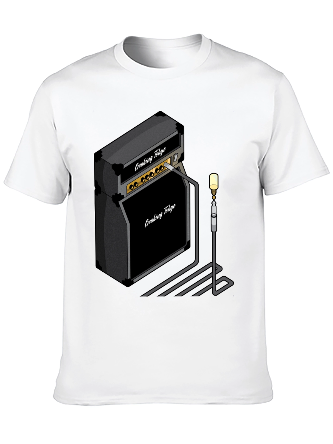 Crushing Tokyo Amp T-Shirt - Black Graphic Tee