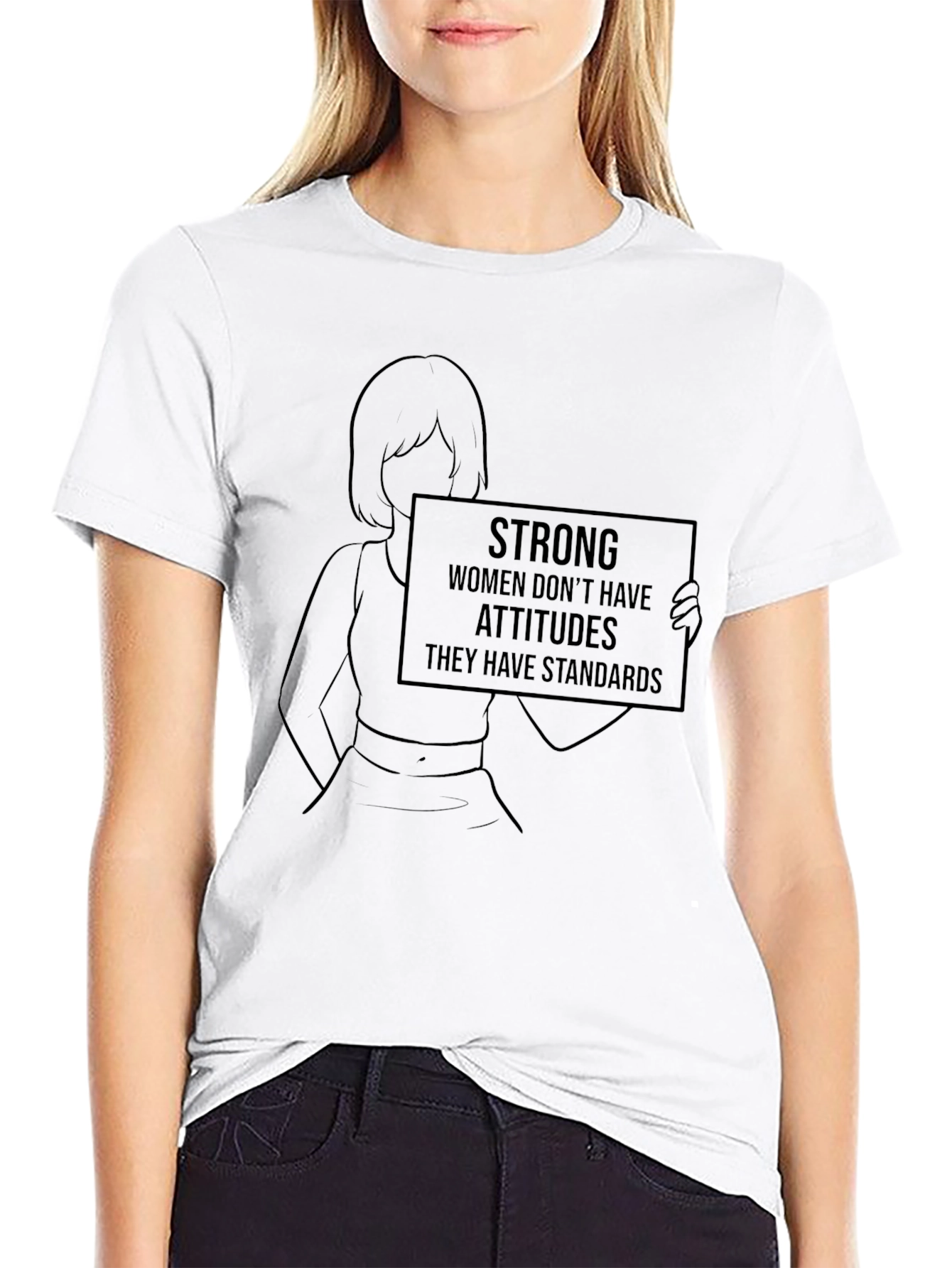Empowered Woman Black T-Shirt