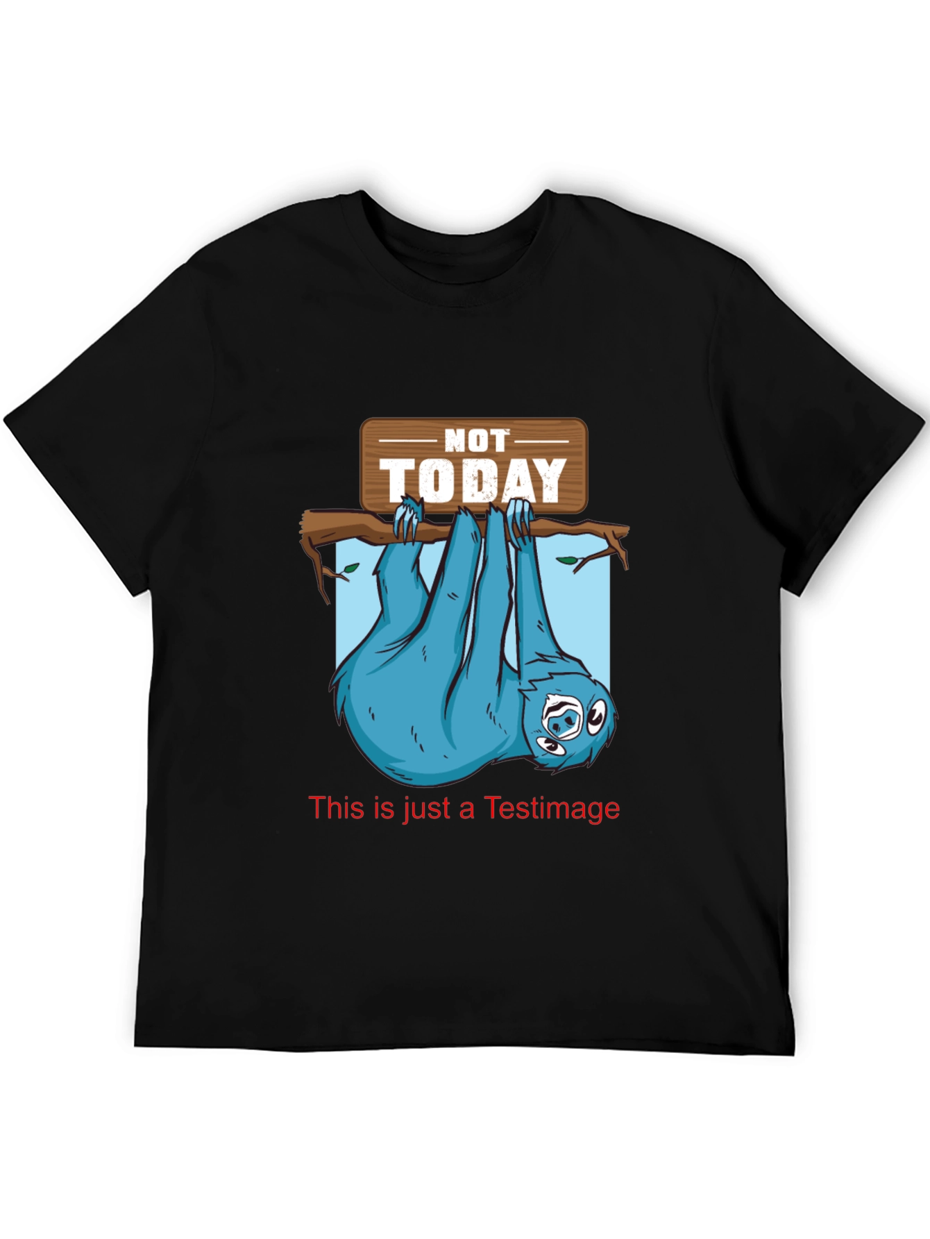 Not Today Sloth Graphic Tee - Lazy Day T-Shirt