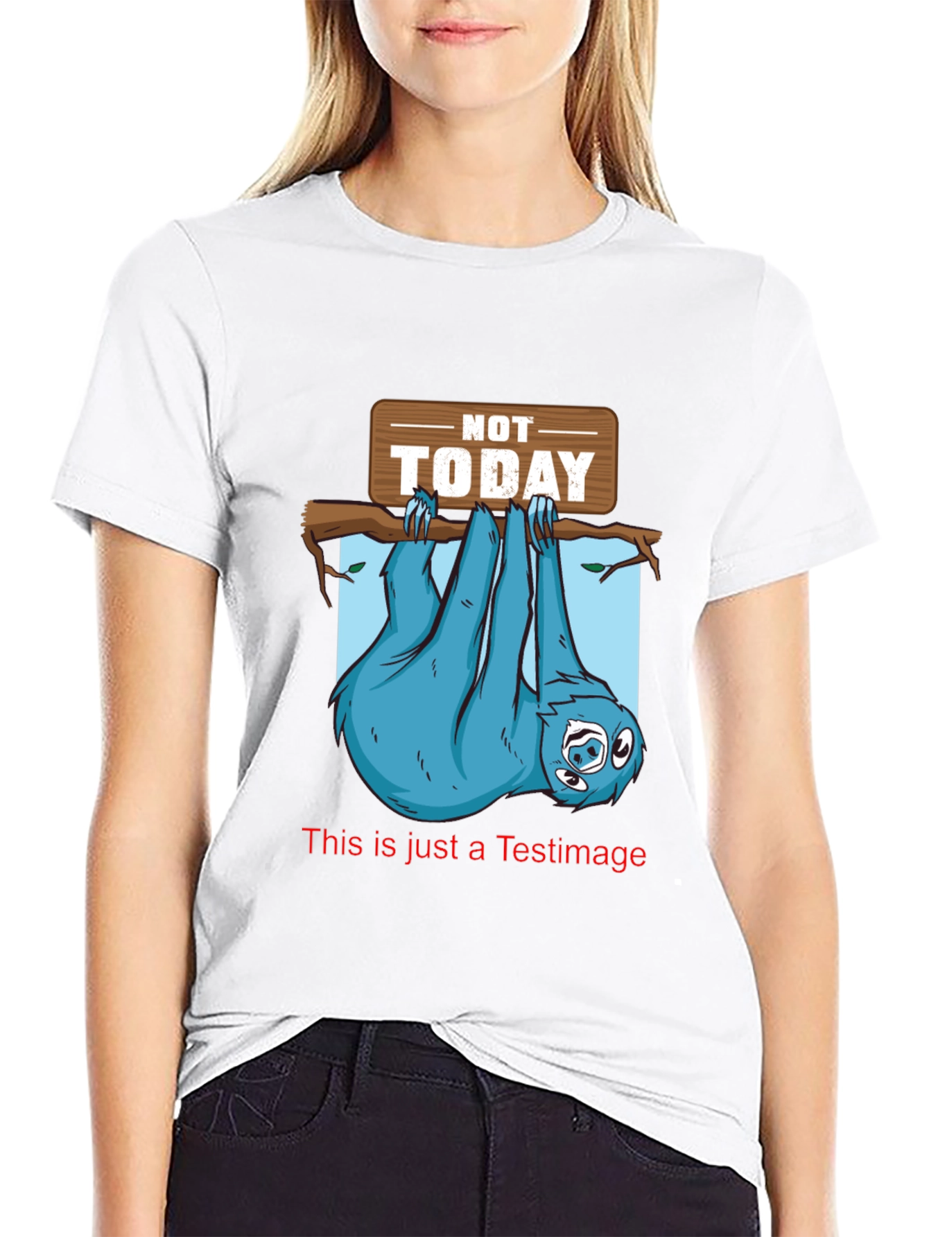 Not Today Sloth Graphic Tee - Lazy Day T-Shirt