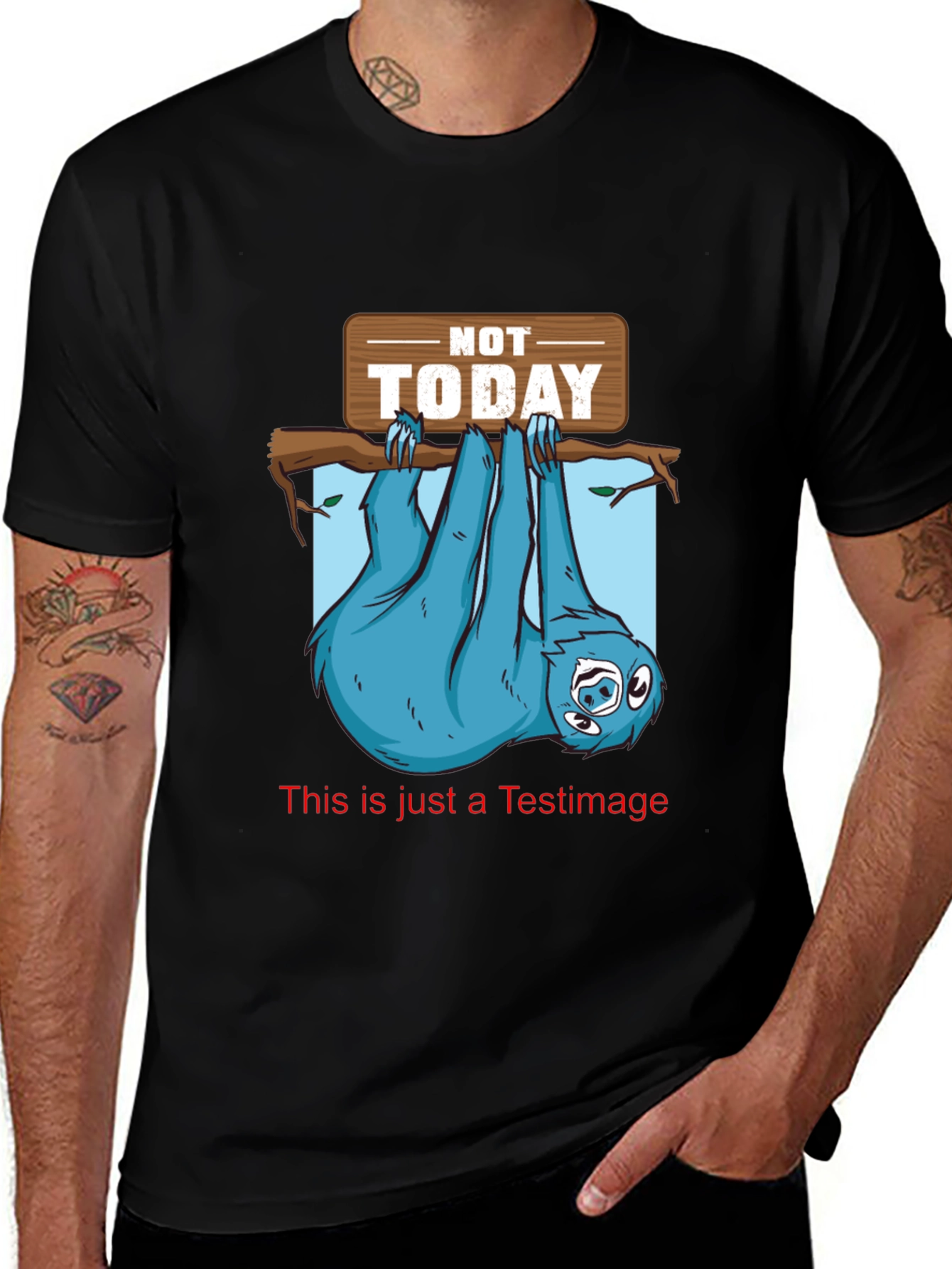 Not Today Sloth Graphic Tee - Lazy Day T-Shirt