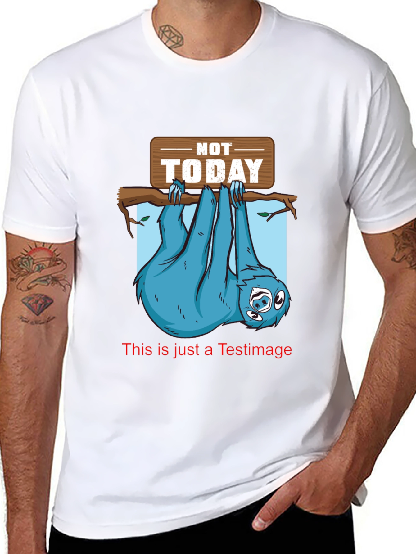 Not Today Sloth Graphic Tee - Lazy Day T-Shirt