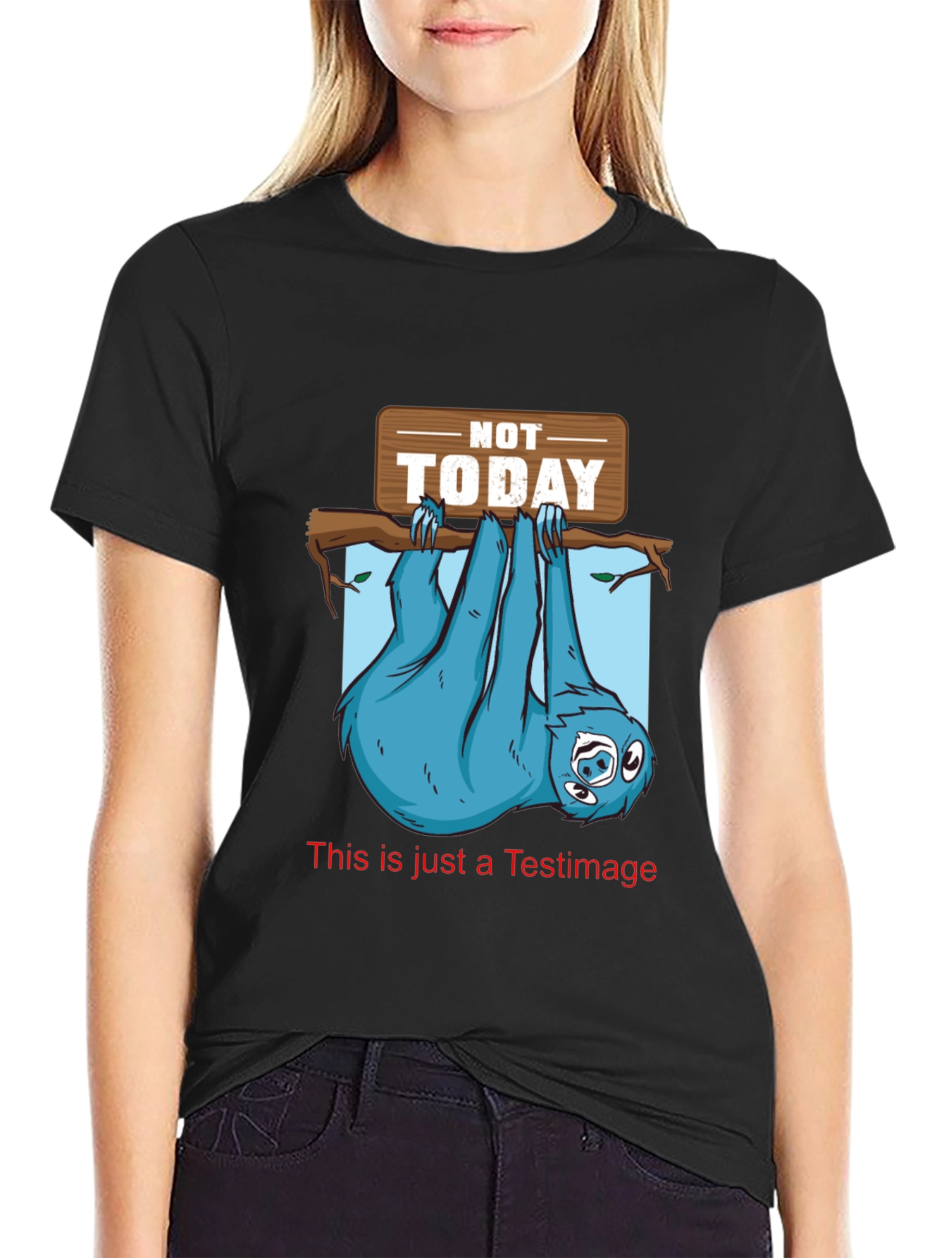 Not Today Sloth Graphic Tee - Lazy Day T-Shirt