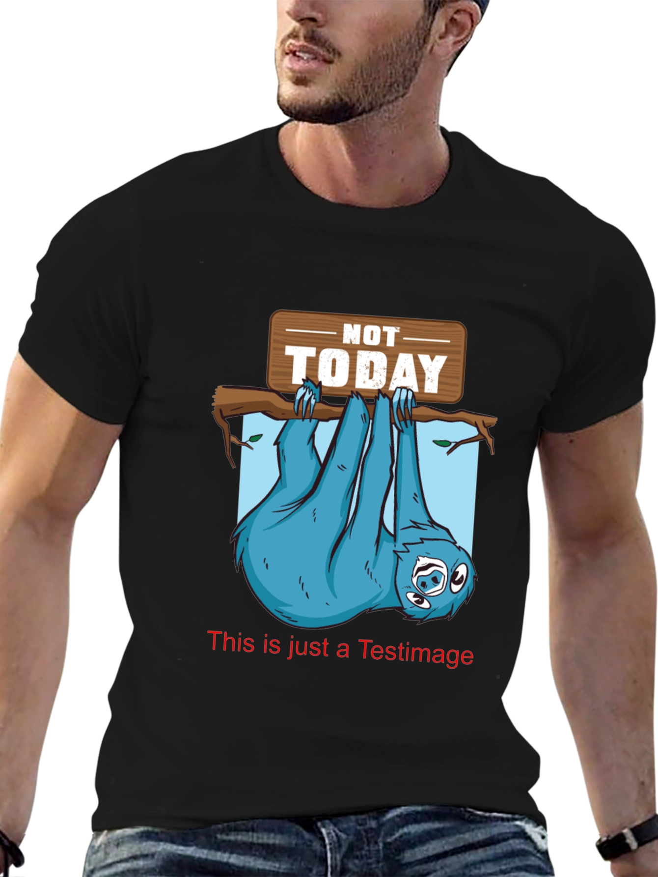 Not Today Sloth Graphic Tee - Lazy Day T-Shirt