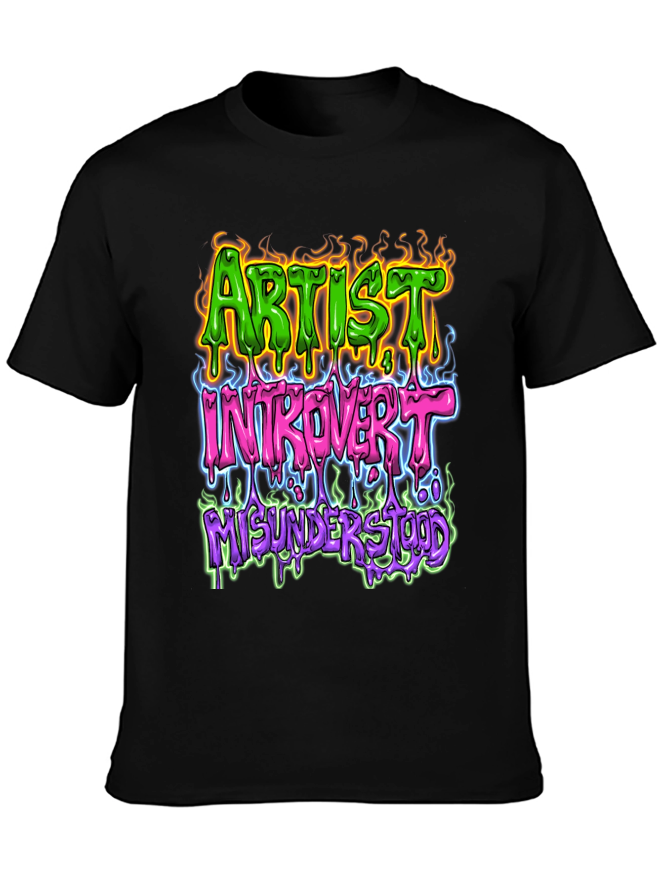 Artist Introvert Misunderstood Graphic T-Shirt