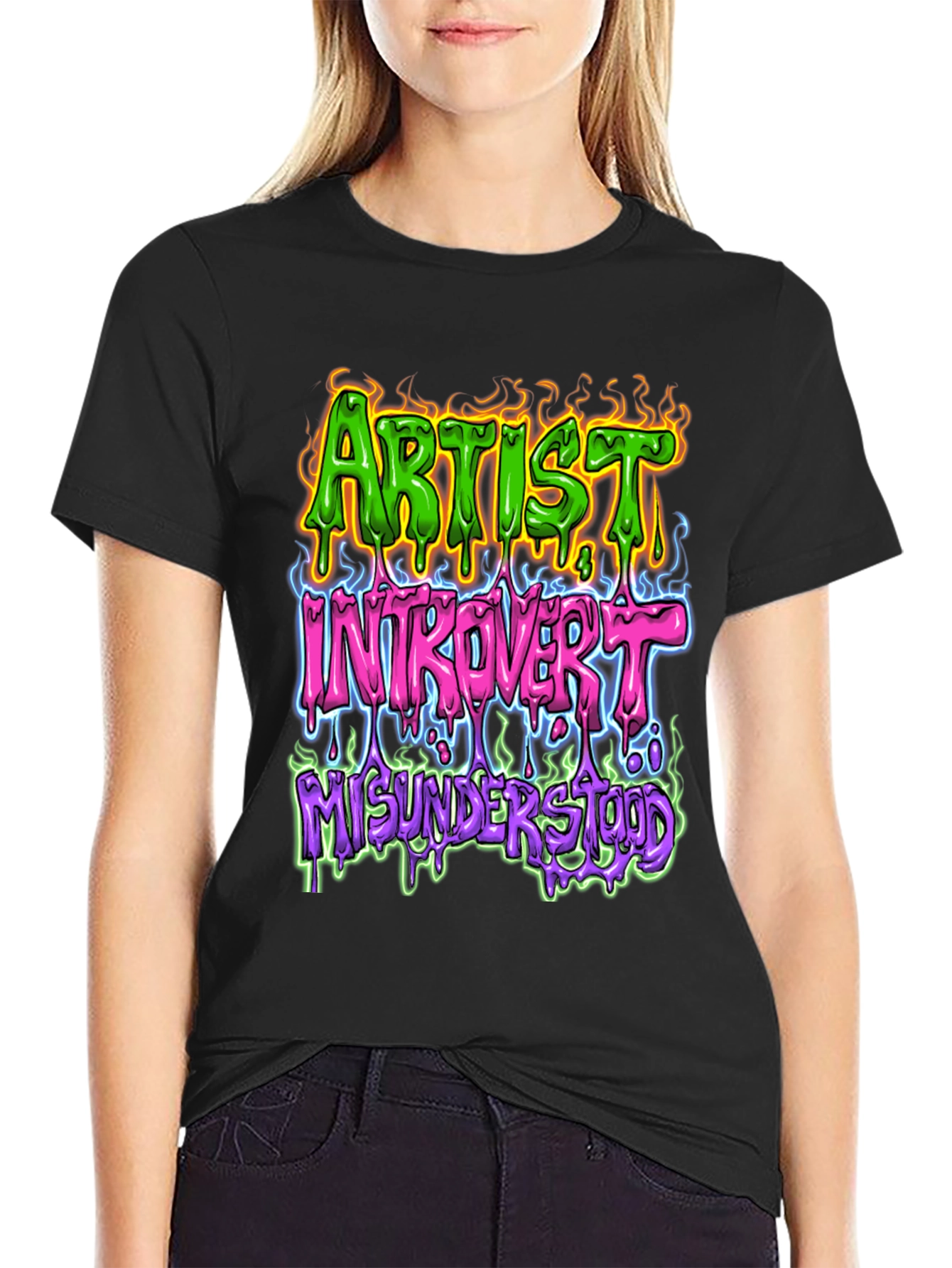 Artist Introvert Misunderstood Graphic T-Shirt