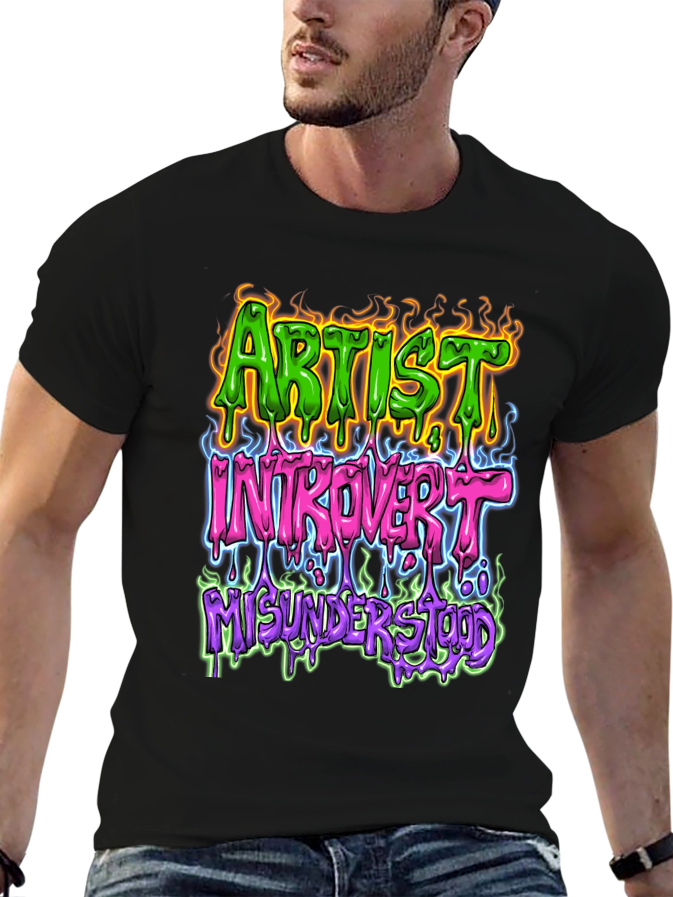 Artist Introvert Misunderstood Graphic T-Shirt