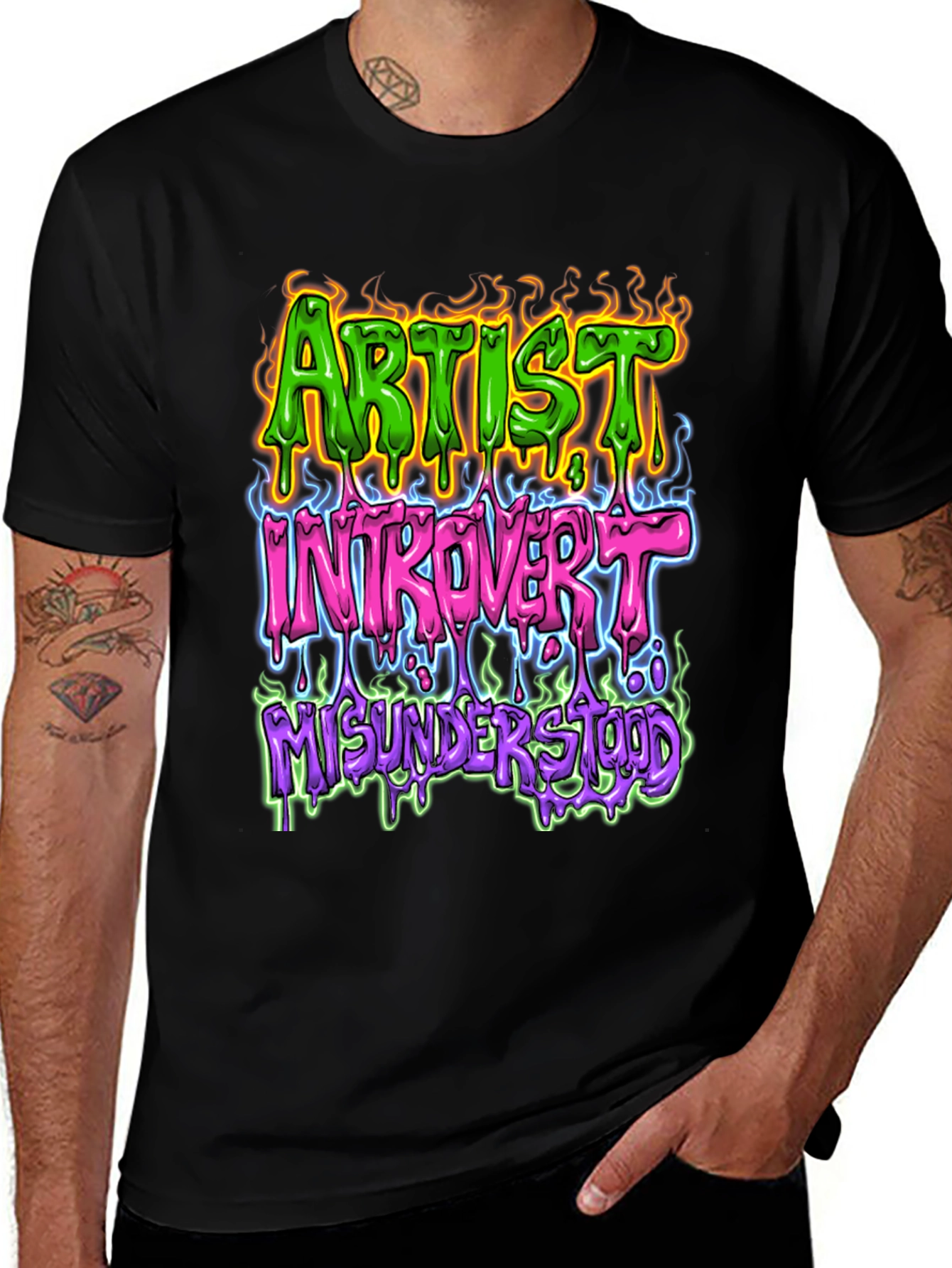 Artist Introvert Misunderstood Graphic T-Shirt