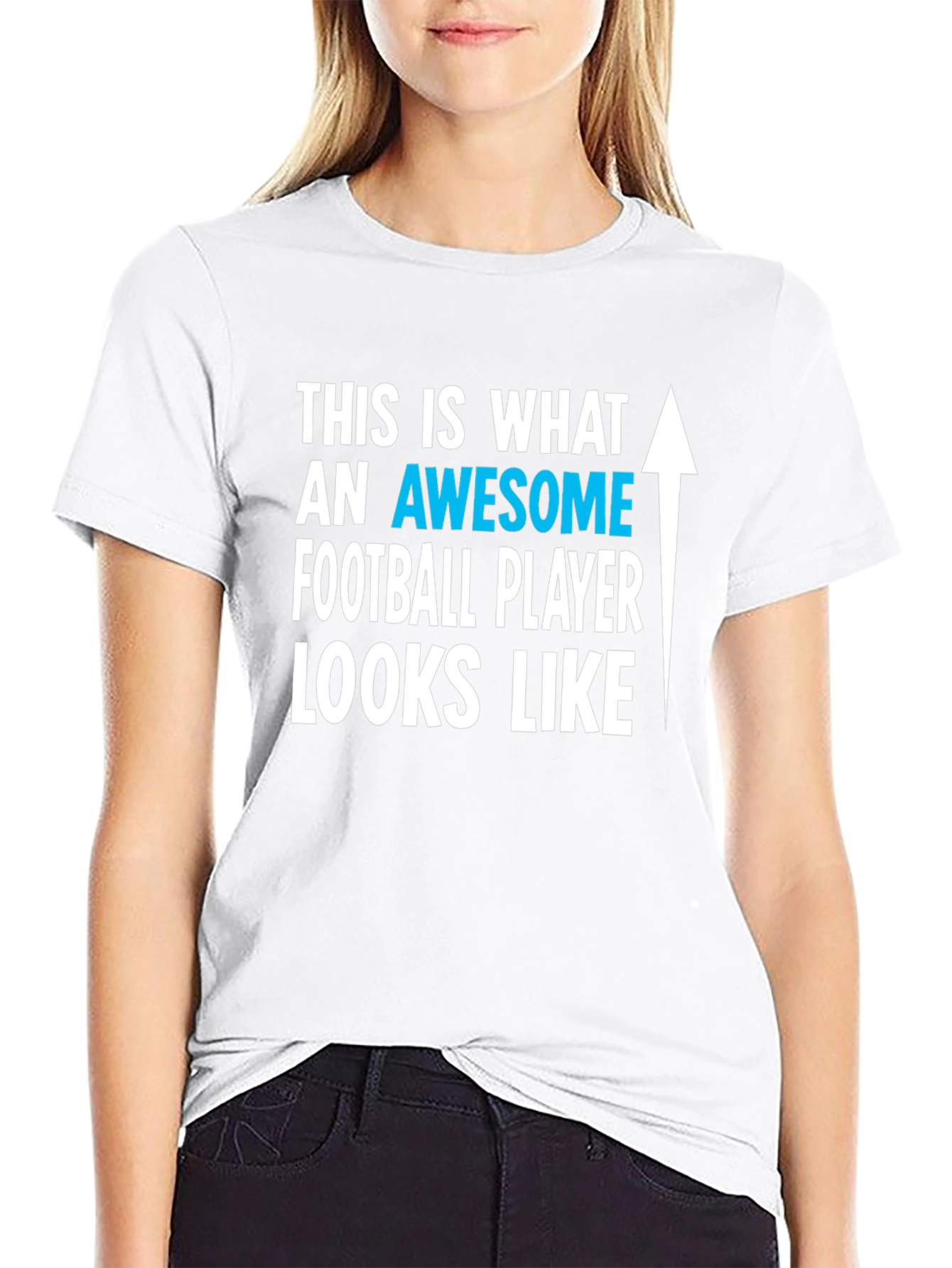 Awesome Football Player Graphic T-Shirt