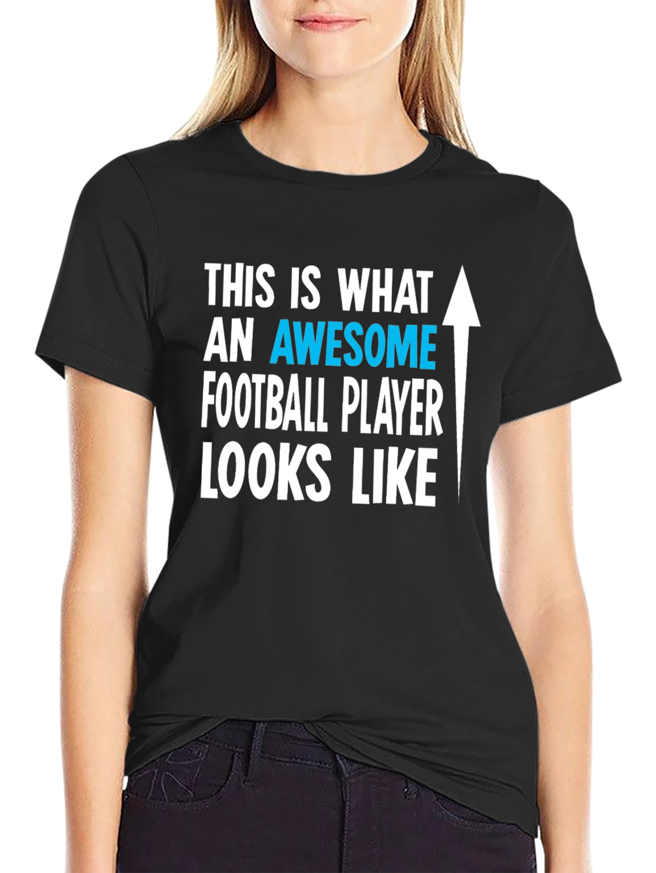 Awesome Football Player Graphic T-Shirt