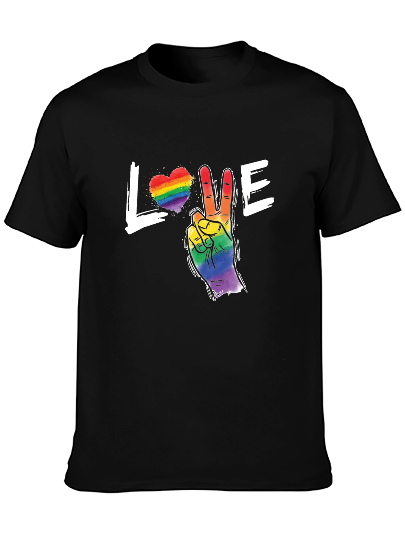 Love & Peace LGBTQ Pride T-Shirt