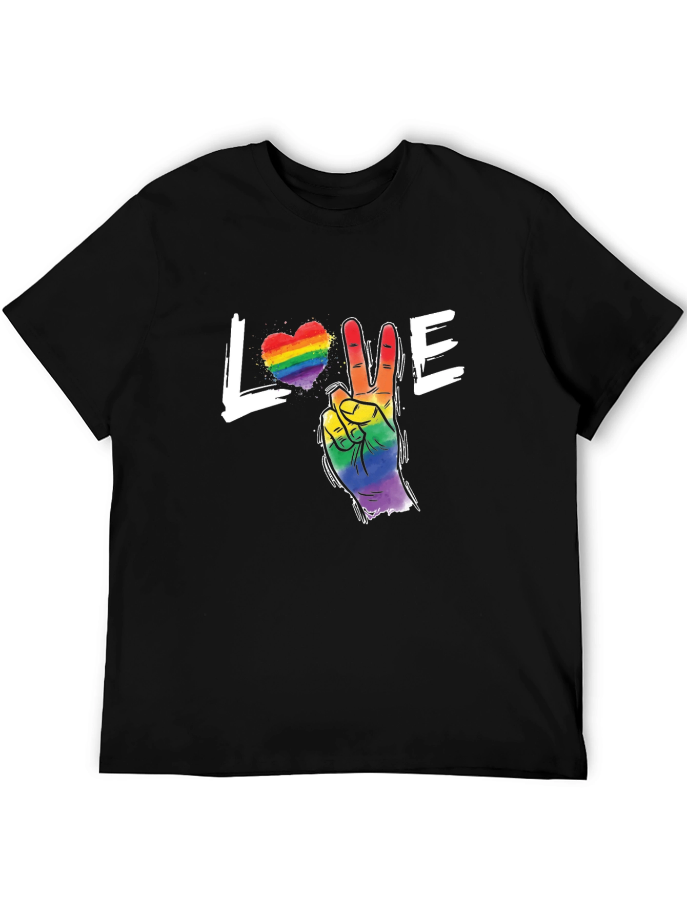 Love & Peace LGBTQ Pride T-Shirt