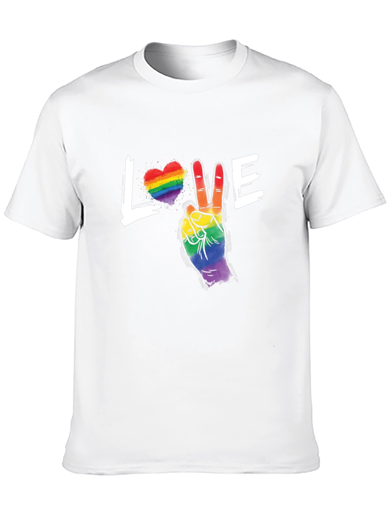 Love & Peace LGBTQ Pride T-Shirt