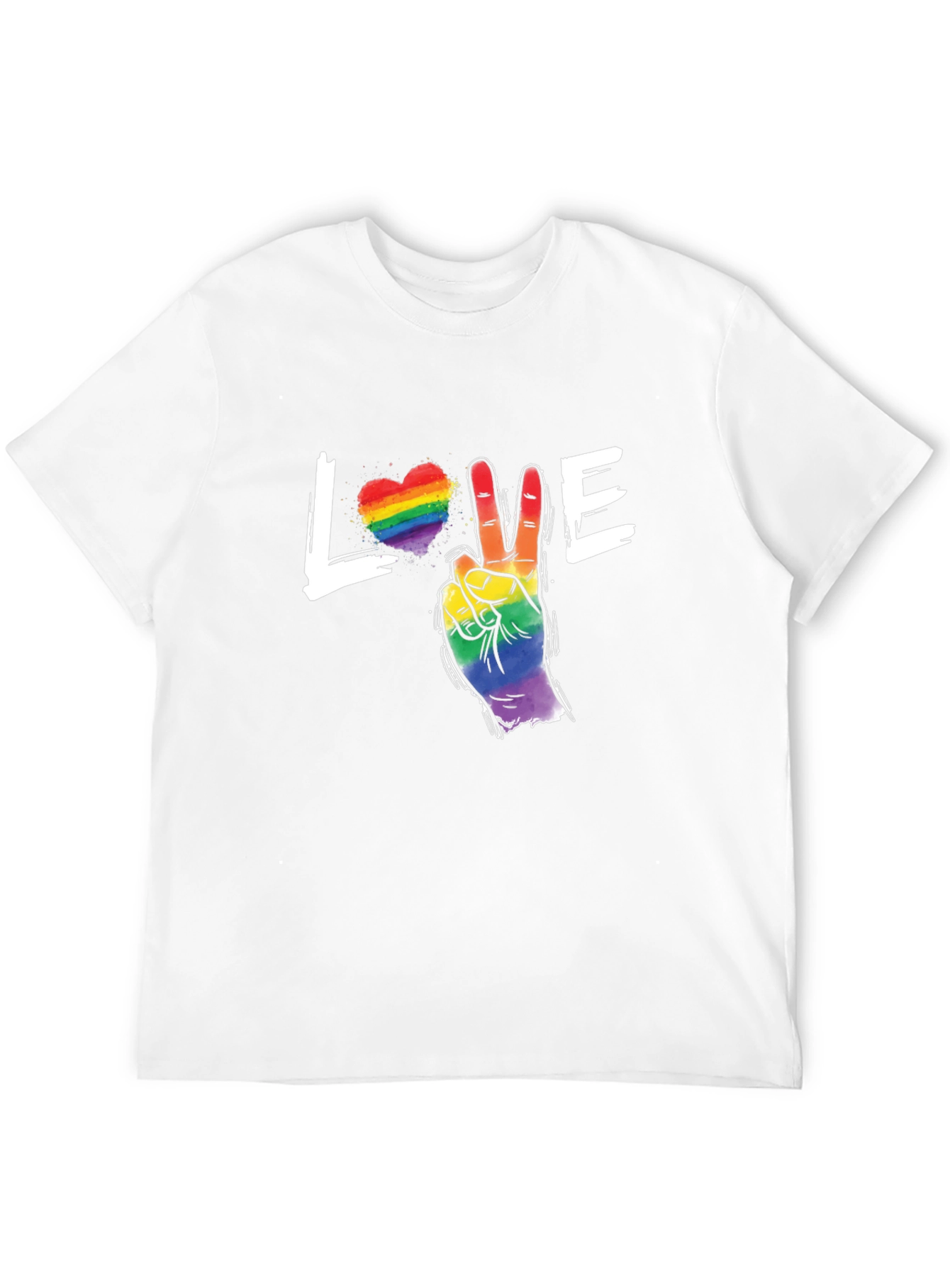 Love & Peace LGBTQ Pride T-Shirt