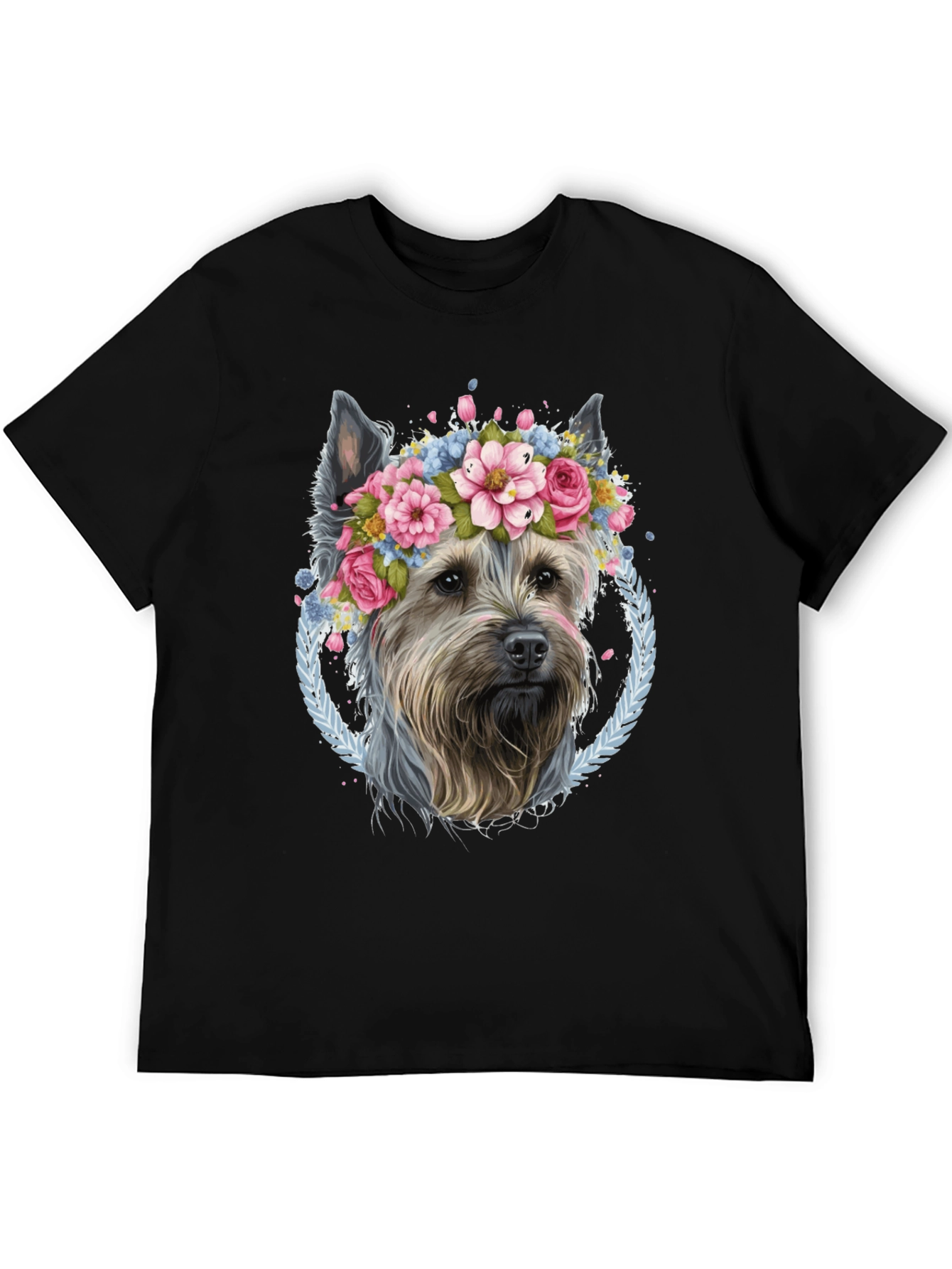 Dog Floral Crown T-Shirt: Stylish & Unique