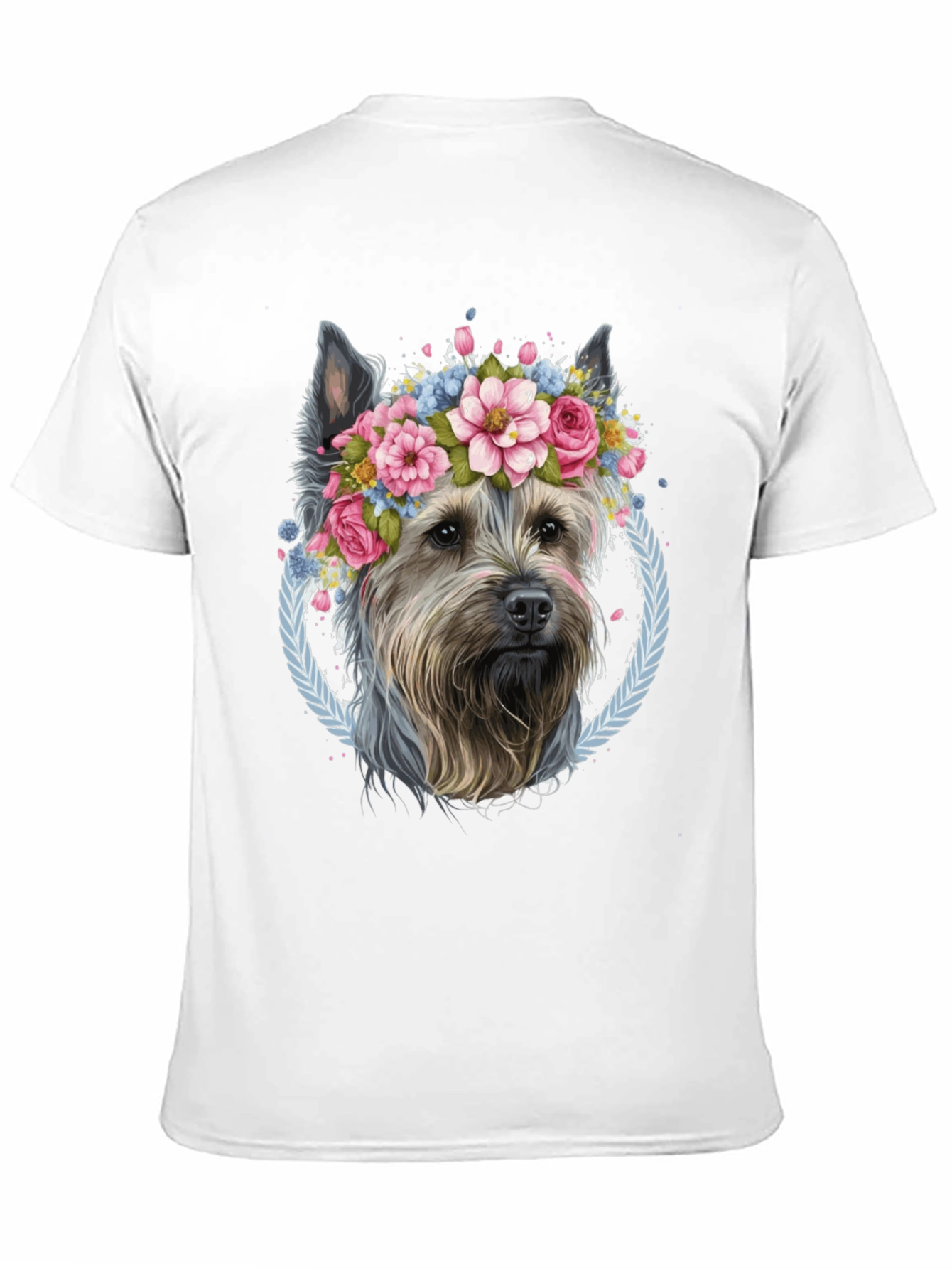 Dog Floral Crown T-Shirt: Stylish & Unique