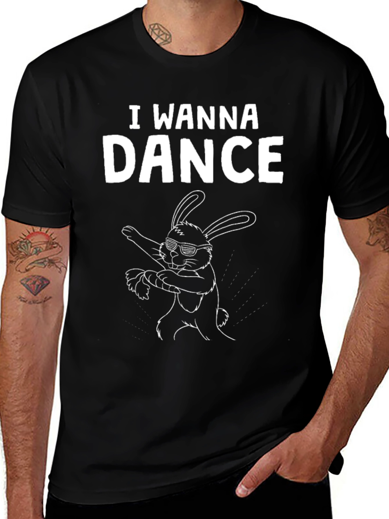 I Wanna Dance Bunny T-Shirt