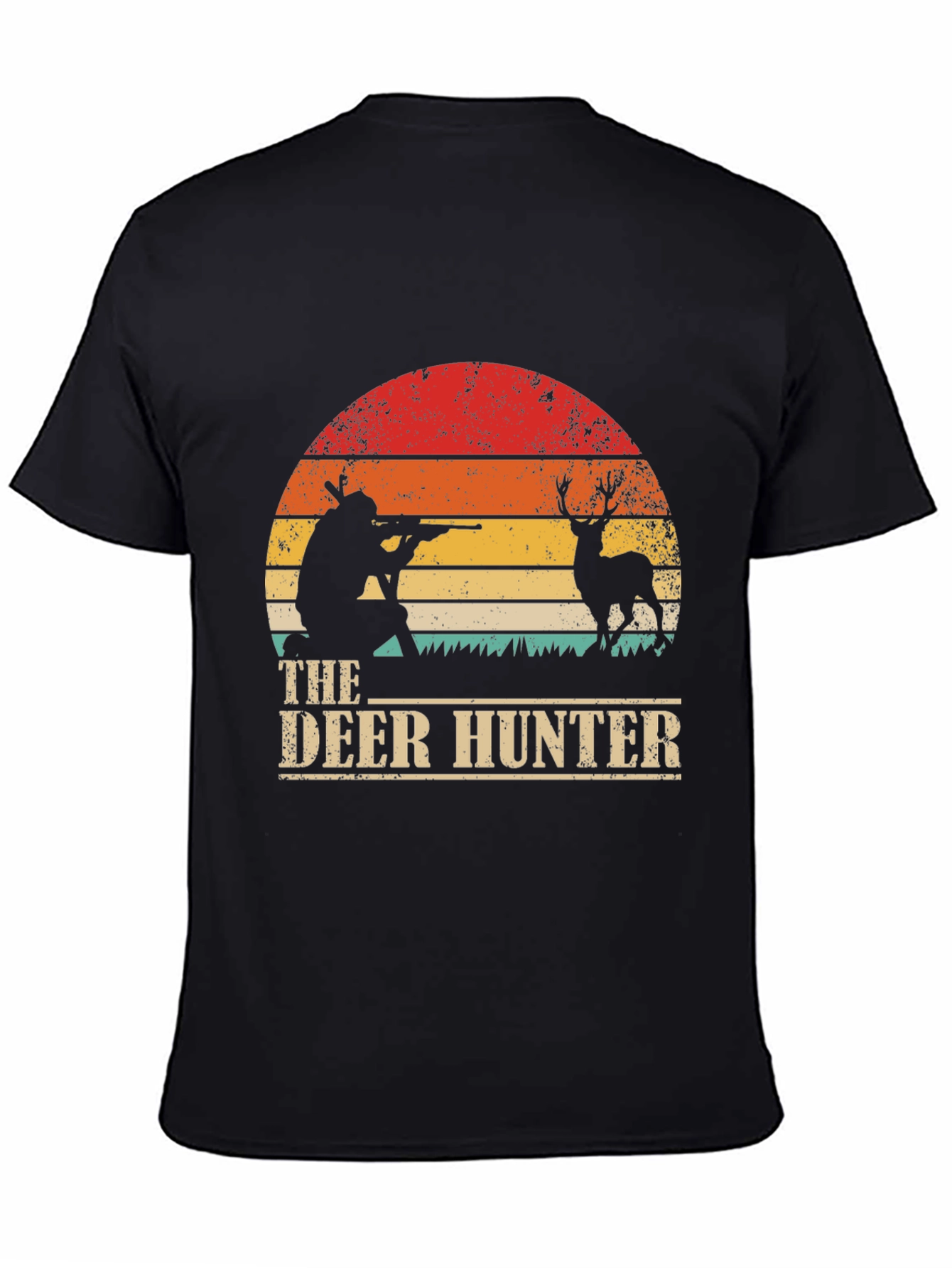 The Deer Hunter Retro Graphic Tee - Black