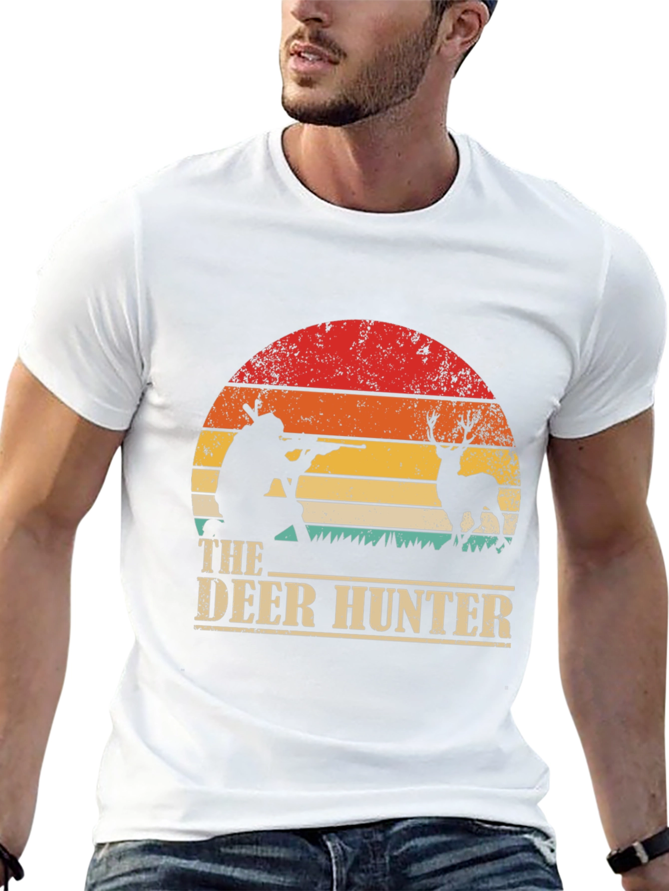 The Deer Hunter Retro Graphic Tee - Black