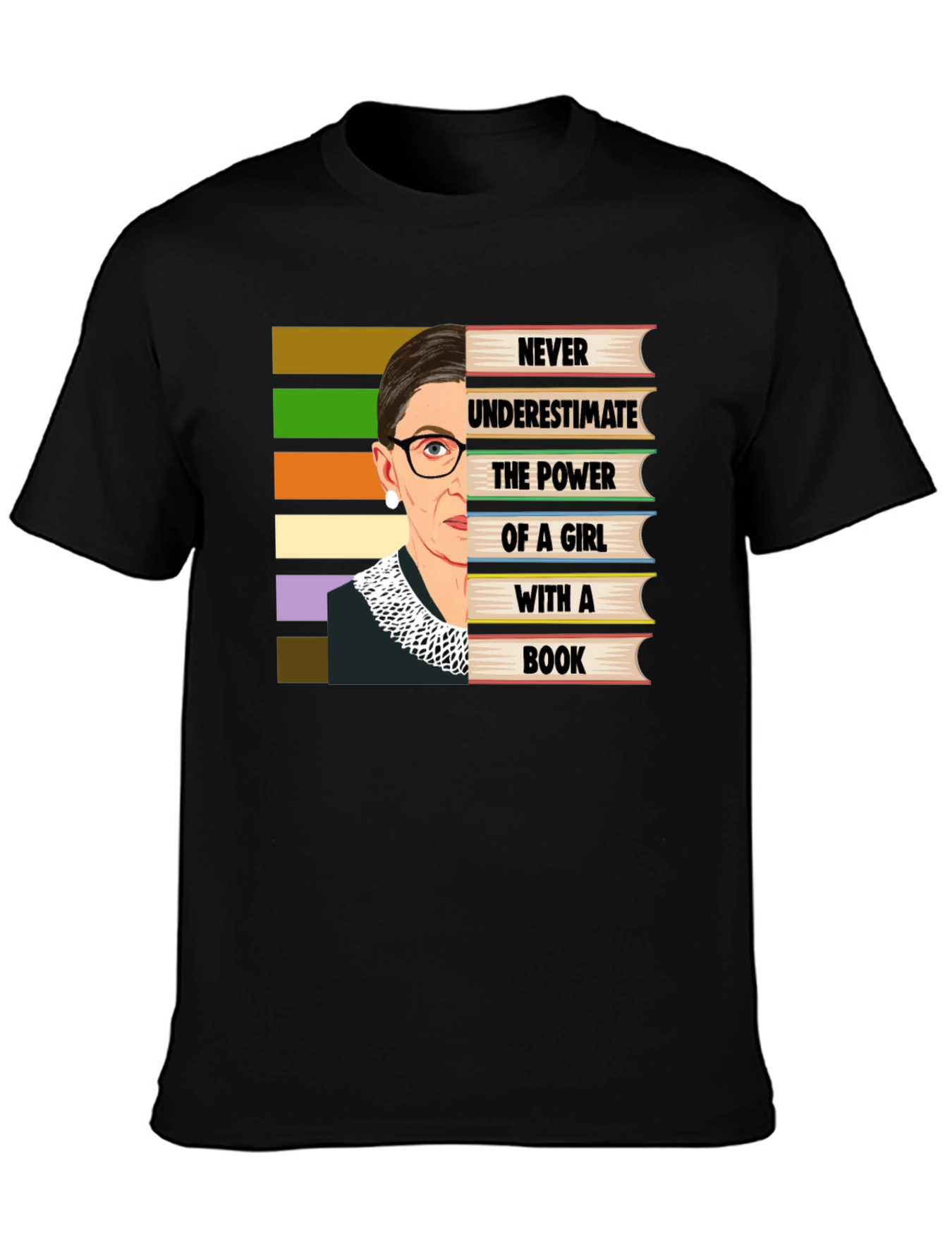 Ruth Bader Ginsburg Book Lover T-Shirt