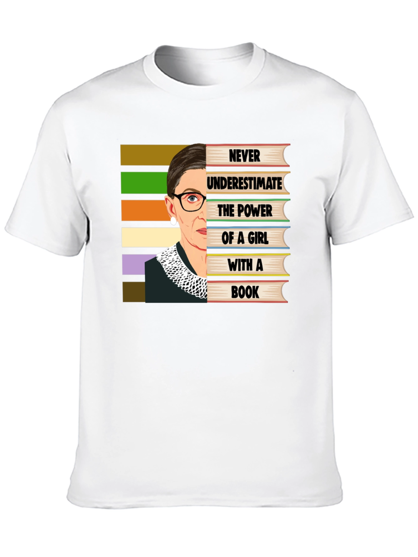 Ruth Bader Ginsburg Book Lover T-Shirt