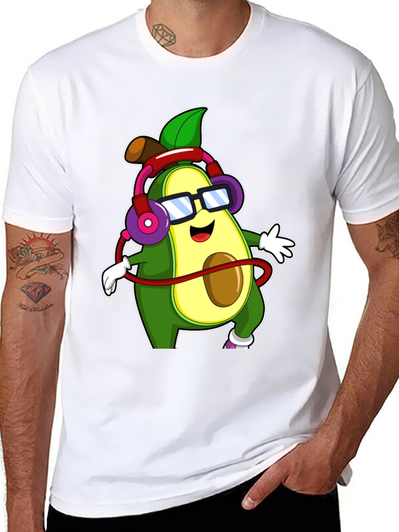 Avocado DJ Graphic T-Shirt
