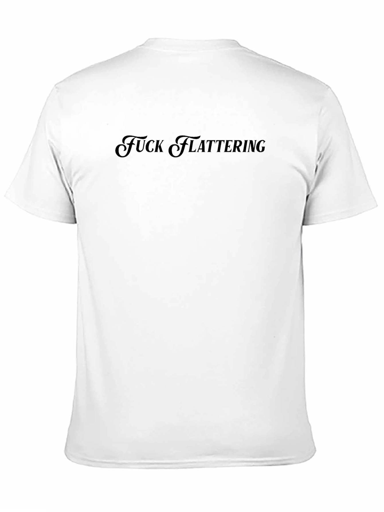 Edgy Black Graphic Tee - Fuck Flattering