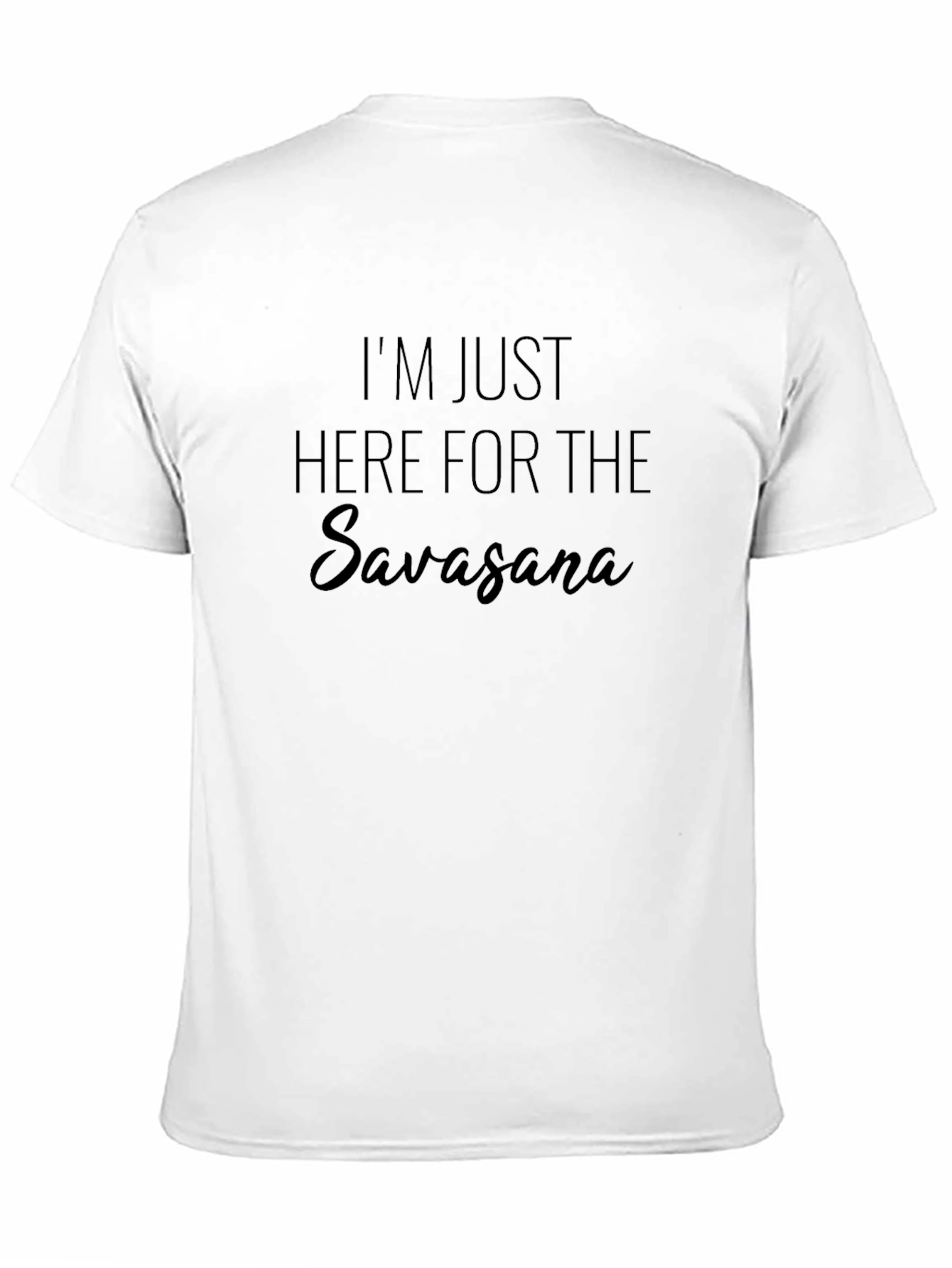 Savasana Yoga Black Graphic T-Shirt