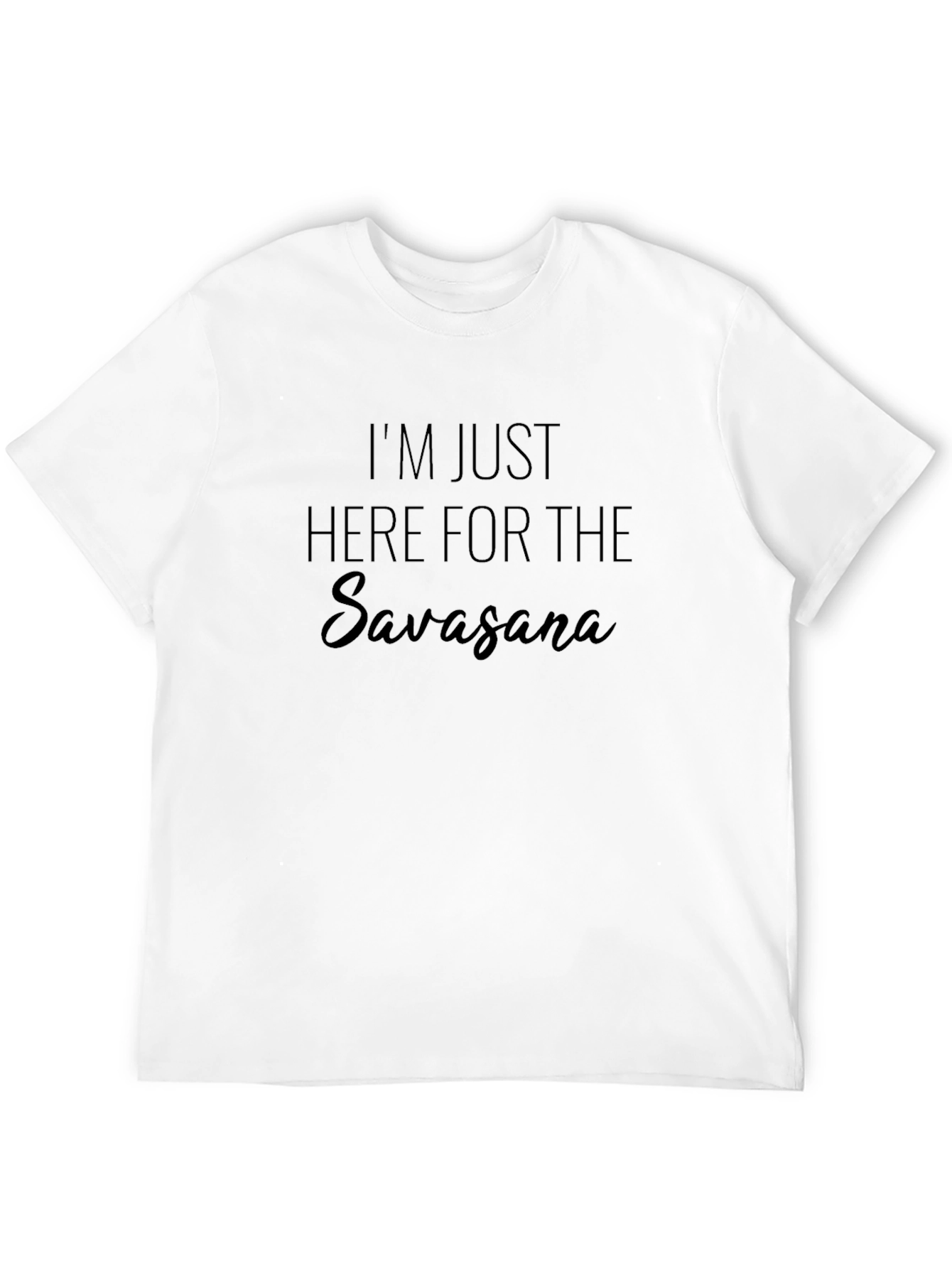 Savasana Yoga Black Graphic T-Shirt