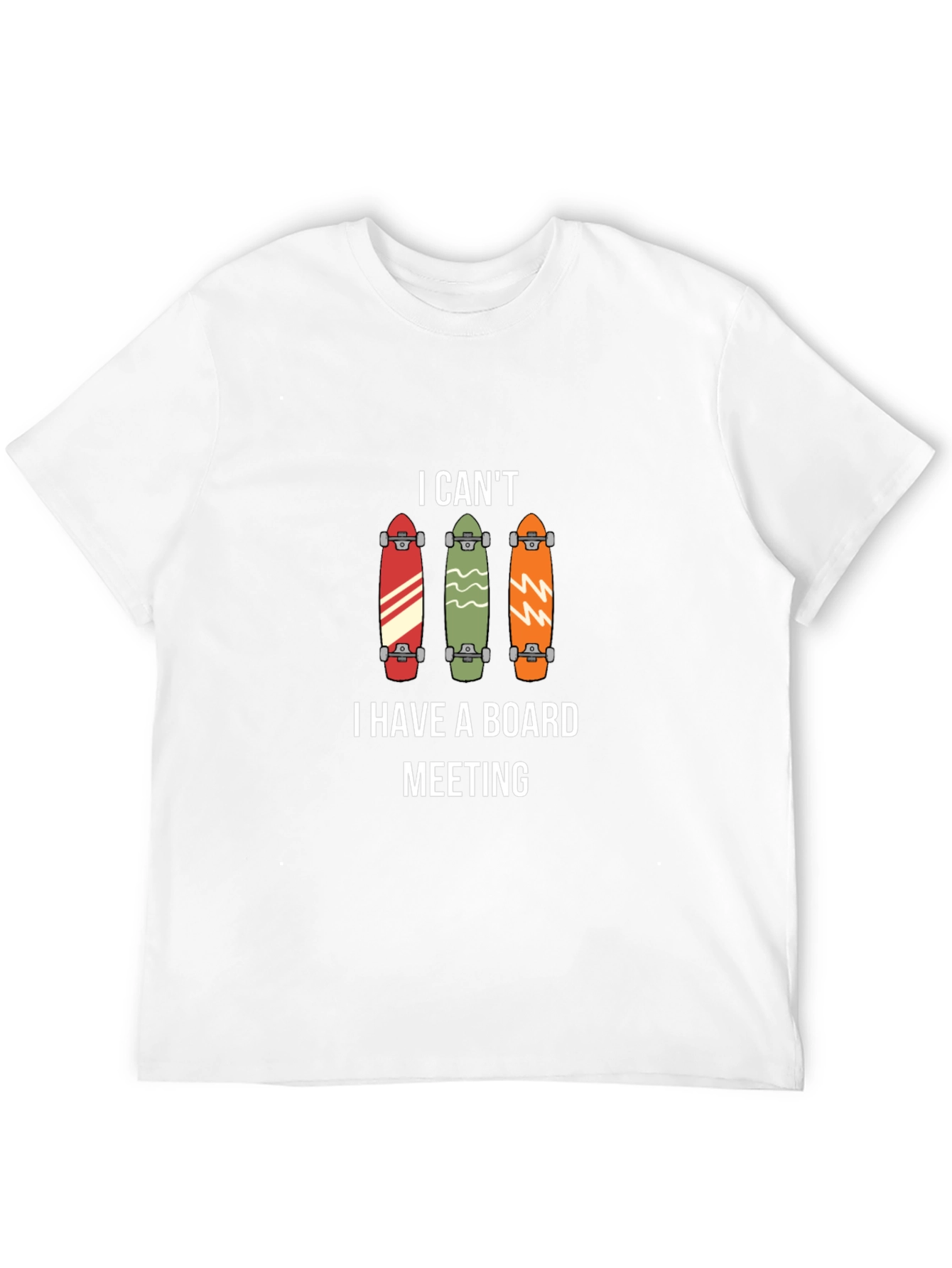 Skateboard Board Meeting Graphic Tee - Cool Casual T-Shirt