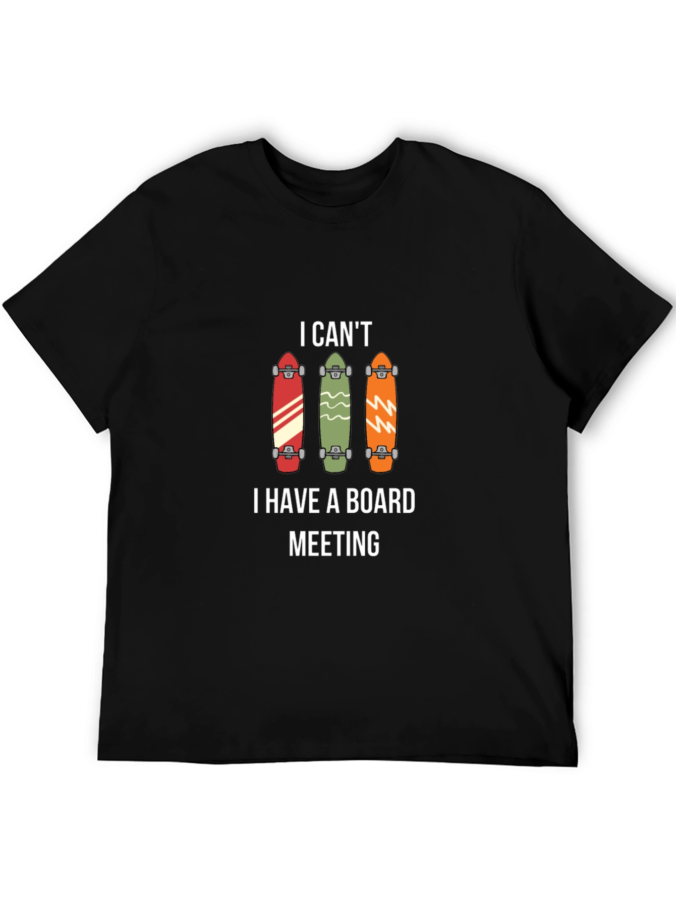 Skateboard Board Meeting Graphic Tee - Cool Casual T-Shirt