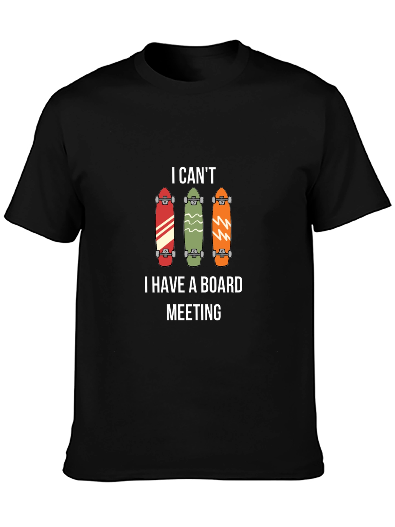 Skateboard Board Meeting Graphic Tee - Cool Casual T-Shirt